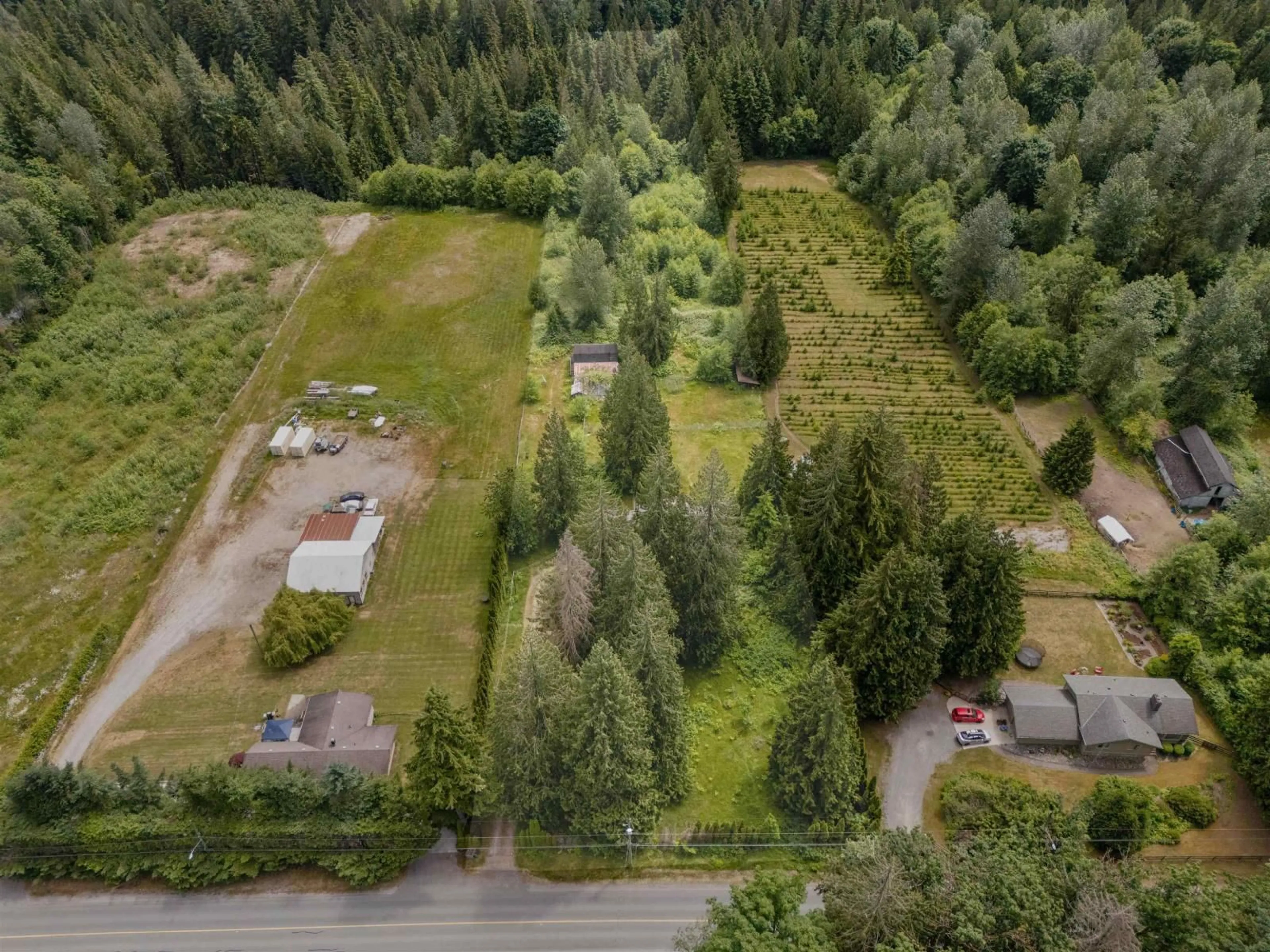 A pic from outside/outdoor area/front of a property/back of a property/a pic from drone, forest/trees view for 9338 CLAY STREET, Mission British Columbia V4S1G2