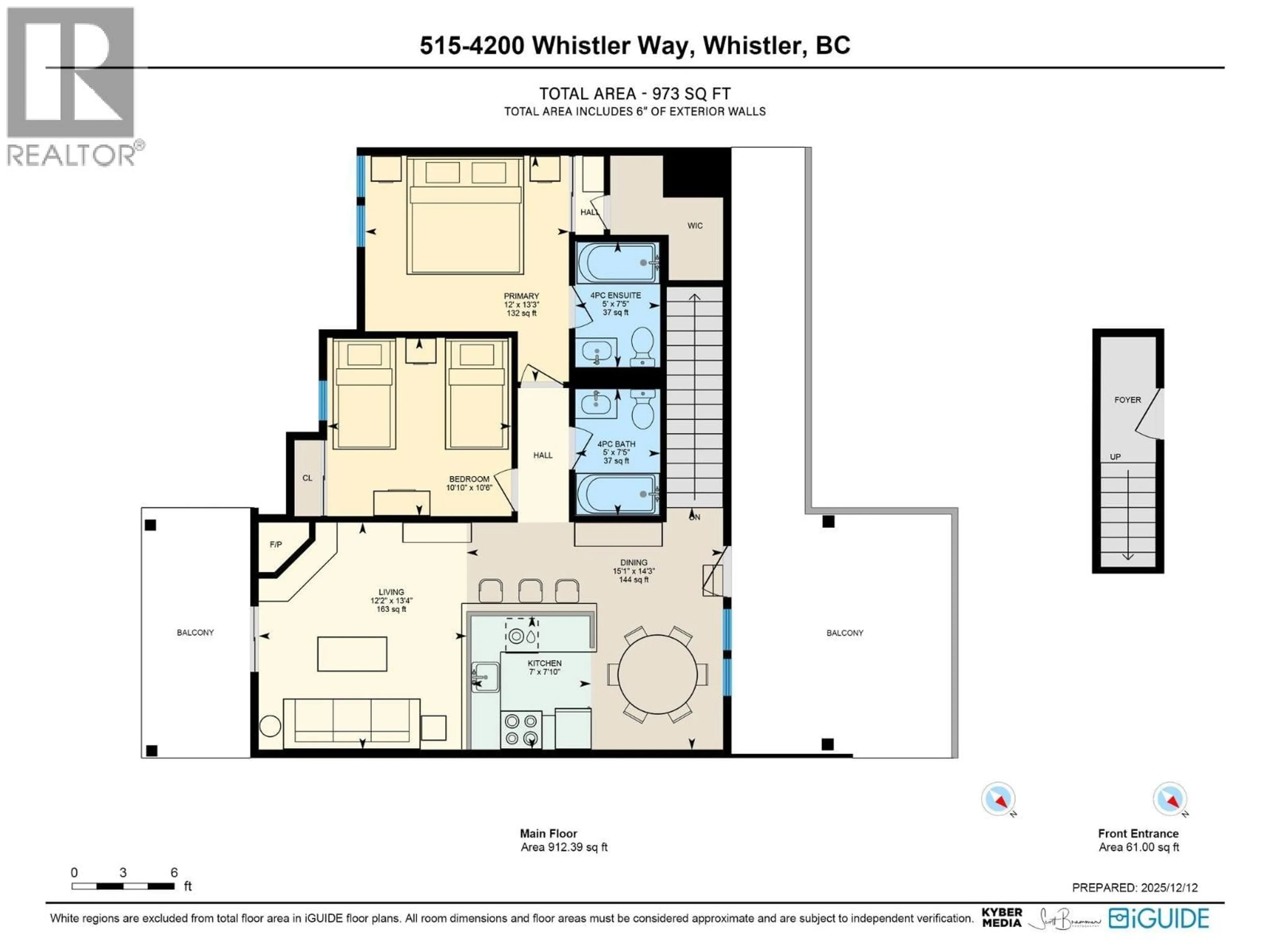 Floor plan for 515 - 4200 WHISTLER WAY, Whistler British Columbia V8E1J4