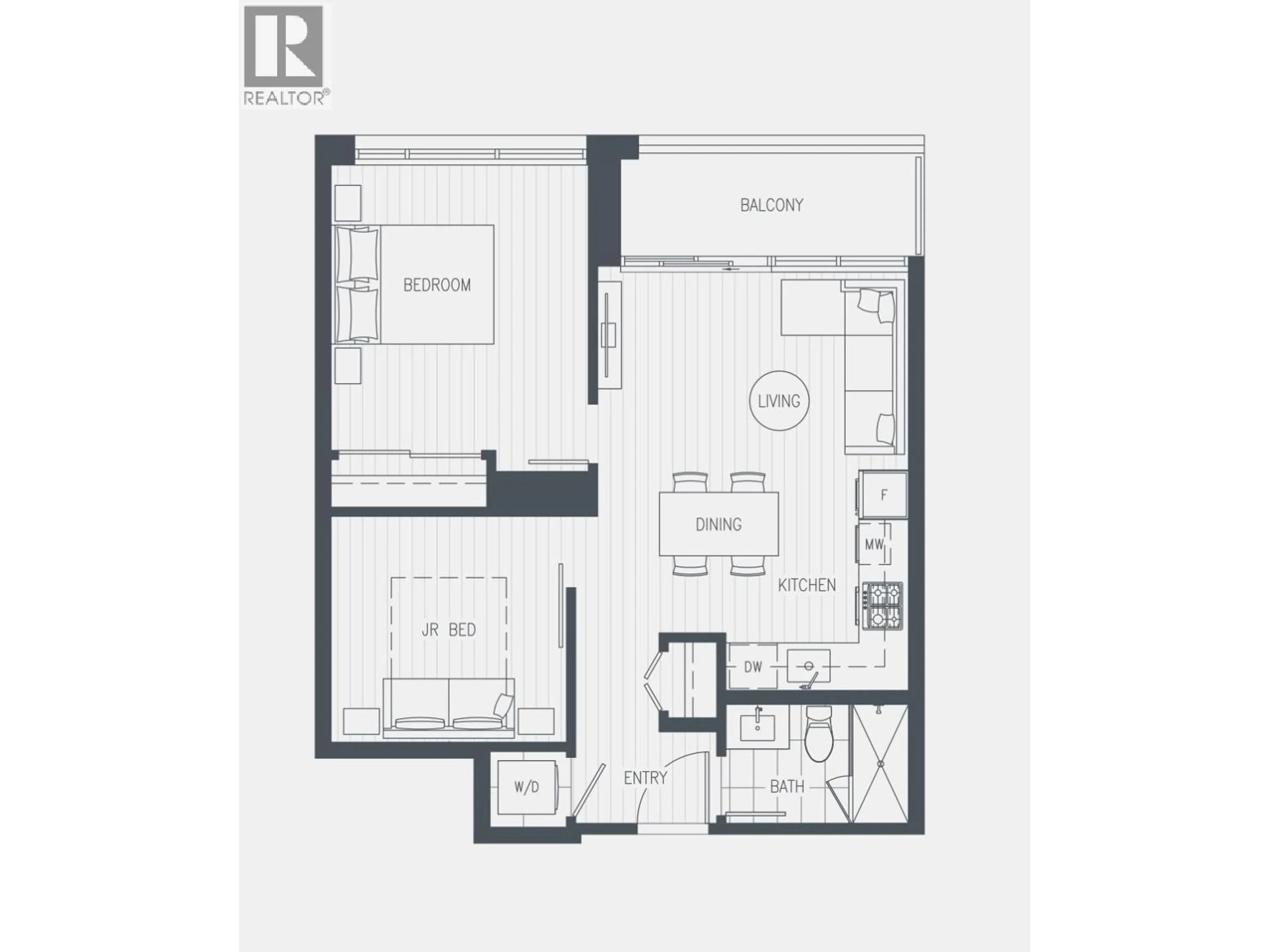 Floor plan for 1607 - 6511 SUSSEX AVENUE, Burnaby British Columbia V5H0K5