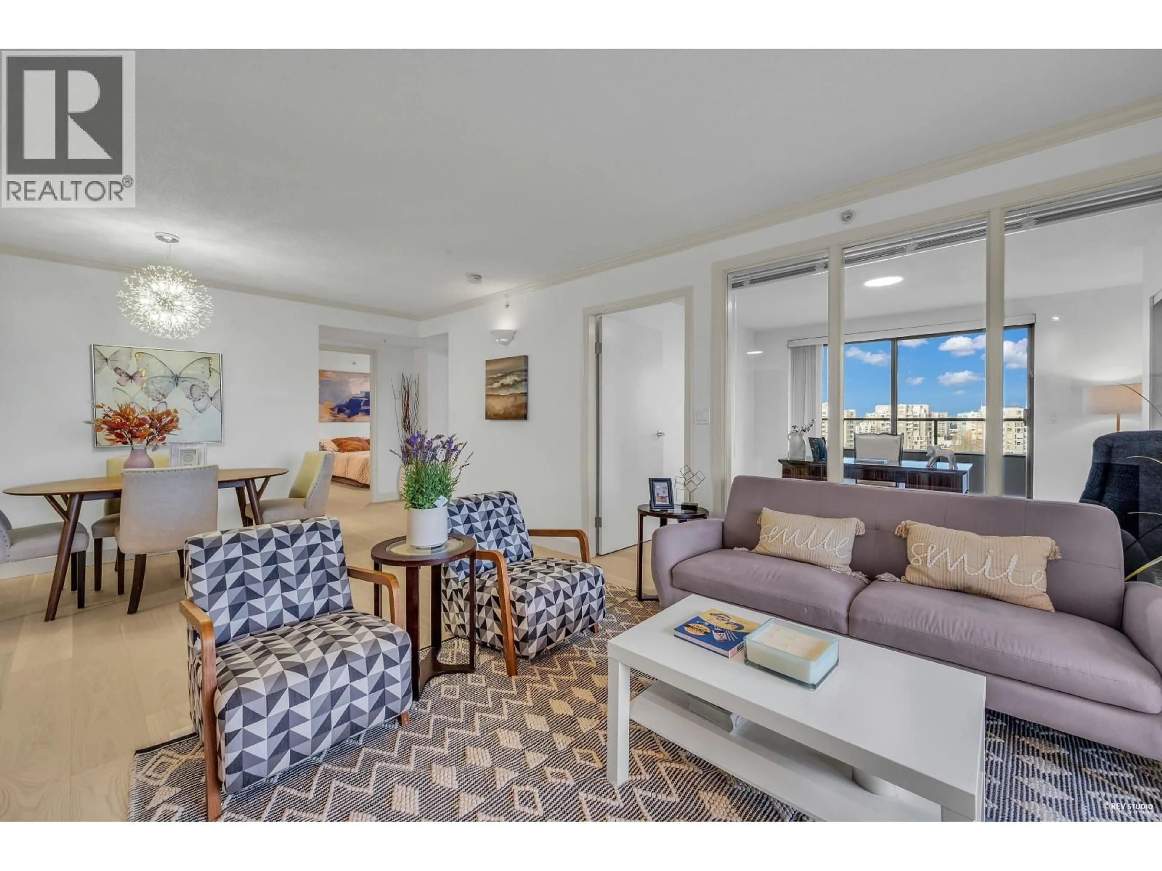 Living room with furniture, unknown for 1503 - 6611 COONEY ROAD, Richmond British Columbia V6Y4C5