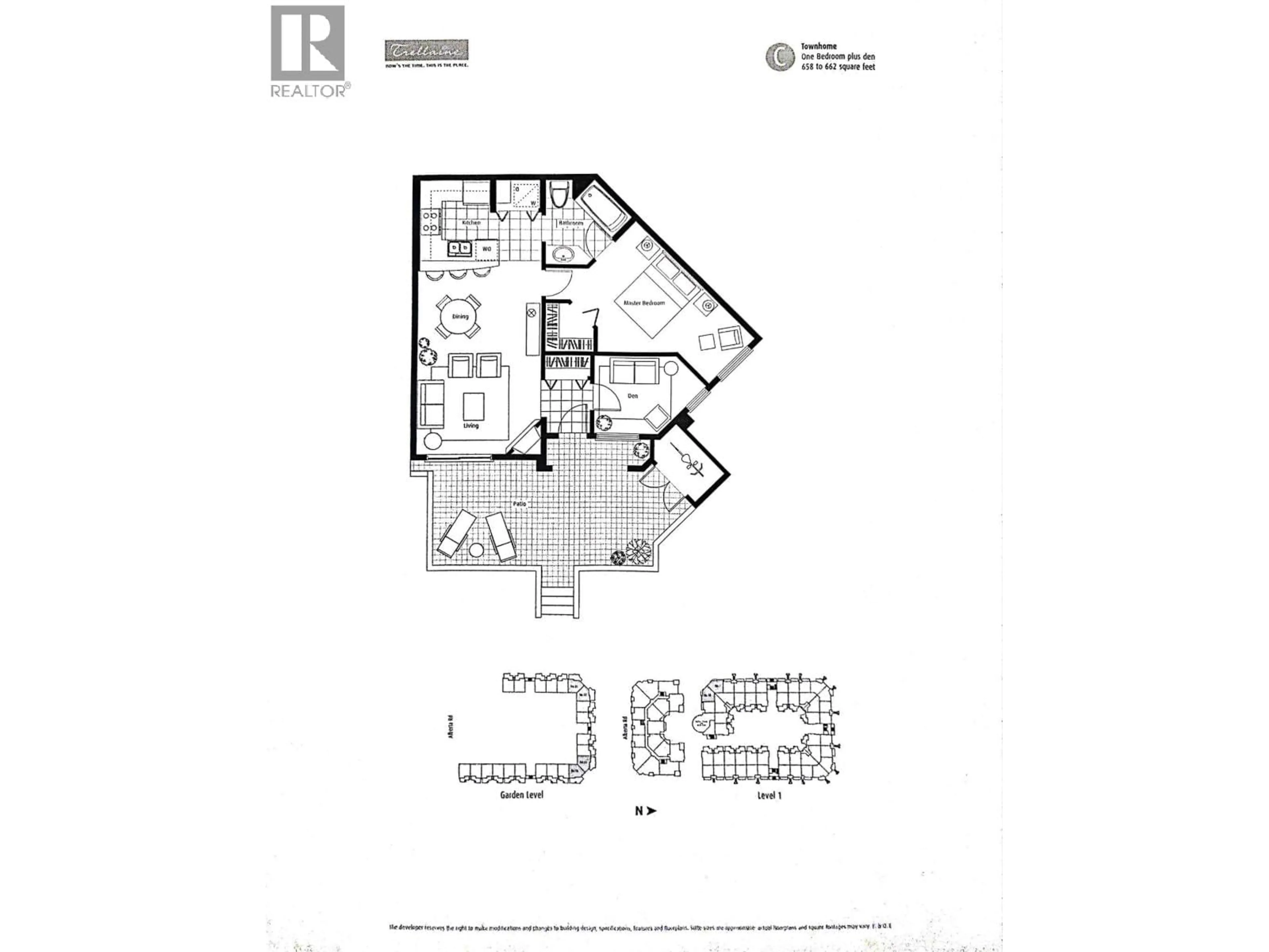 Floor plan for 58 - 9339 ALBERTA ROAD, Richmond British Columbia V6Y4E3