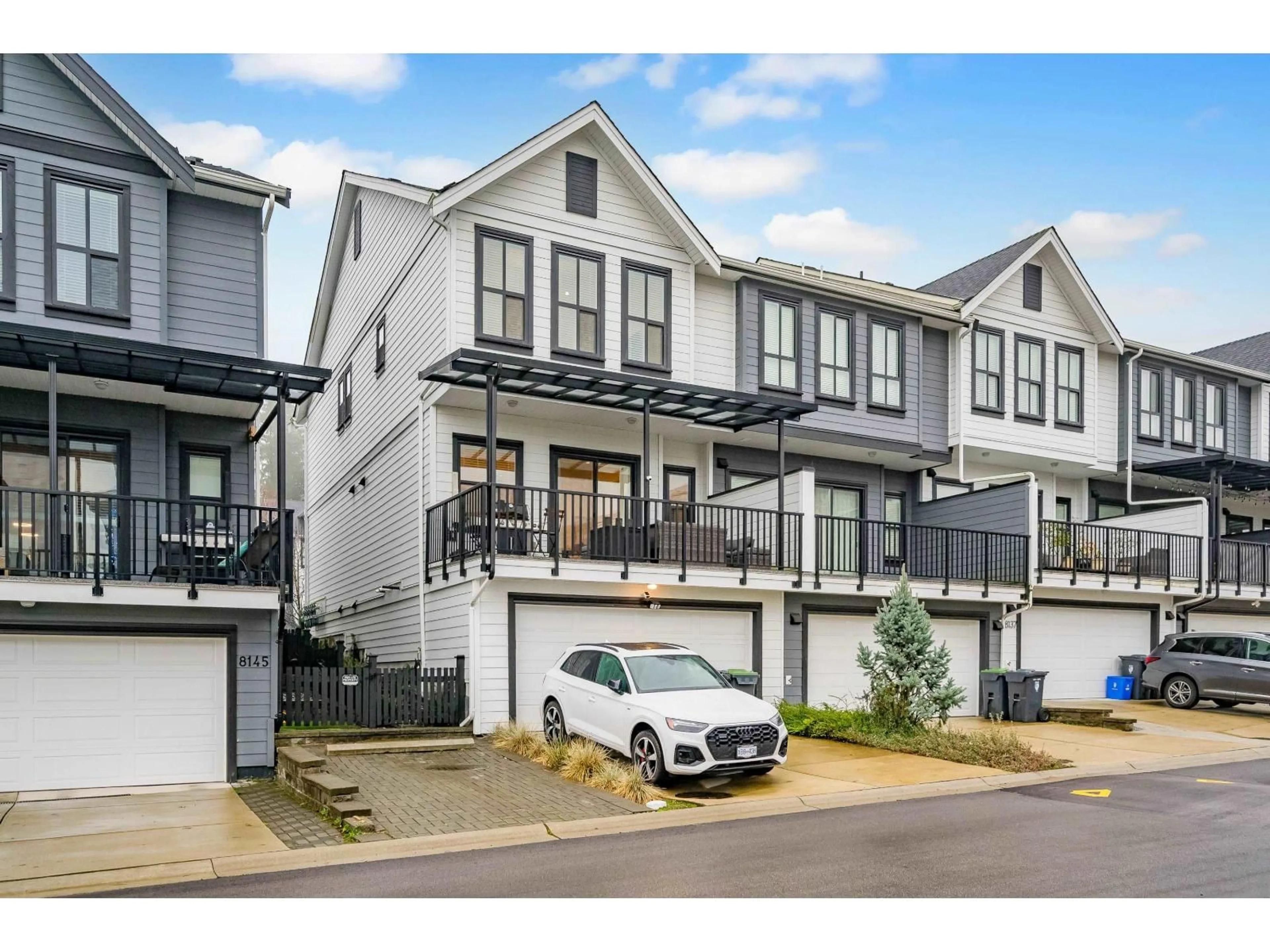 Home with vinyl exterior material, street for 8141 202 STREET, Langley British Columbia V2Y3K2