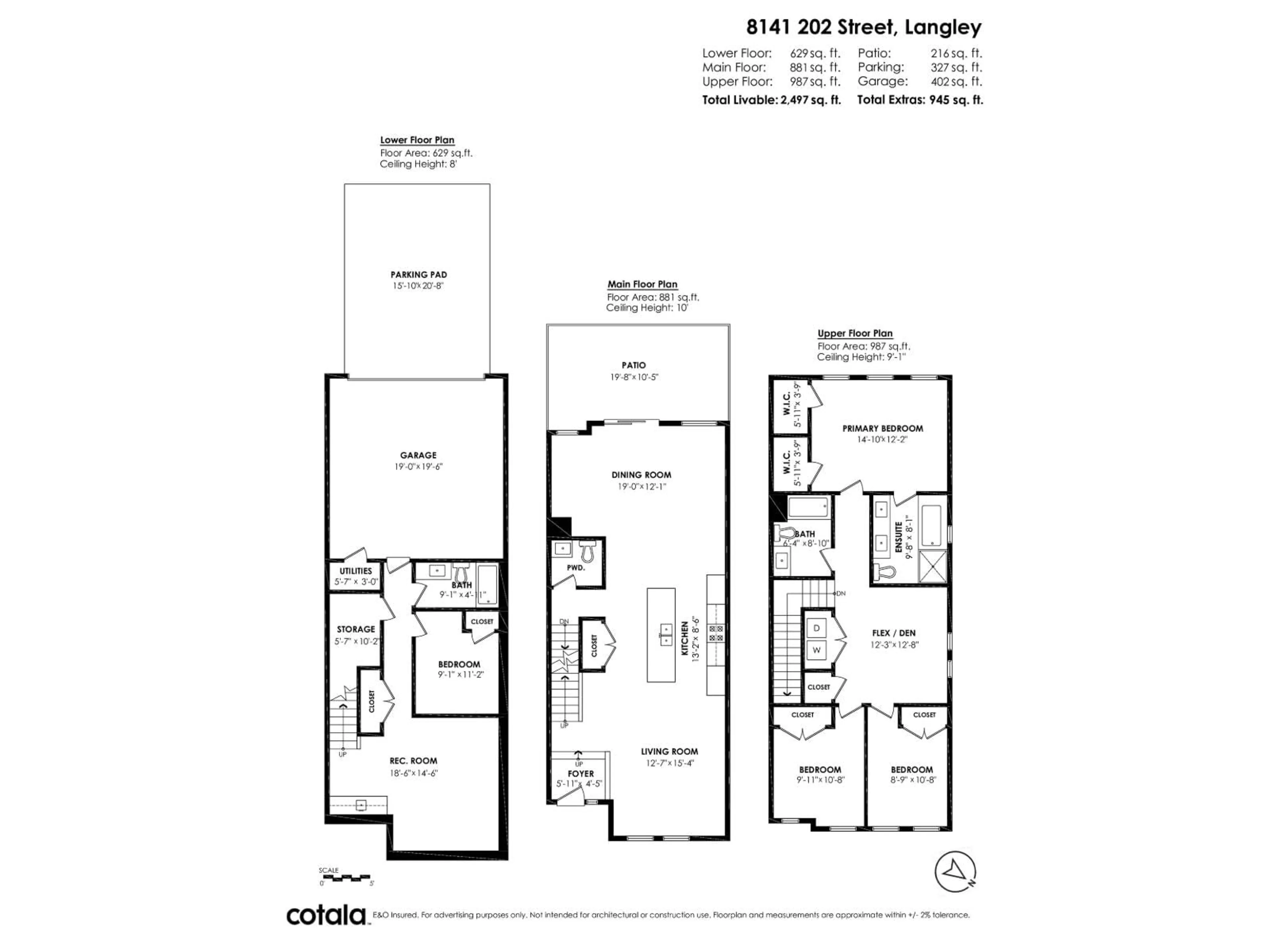 Floor plan for 8141 202 STREET, Langley British Columbia V2Y3K2