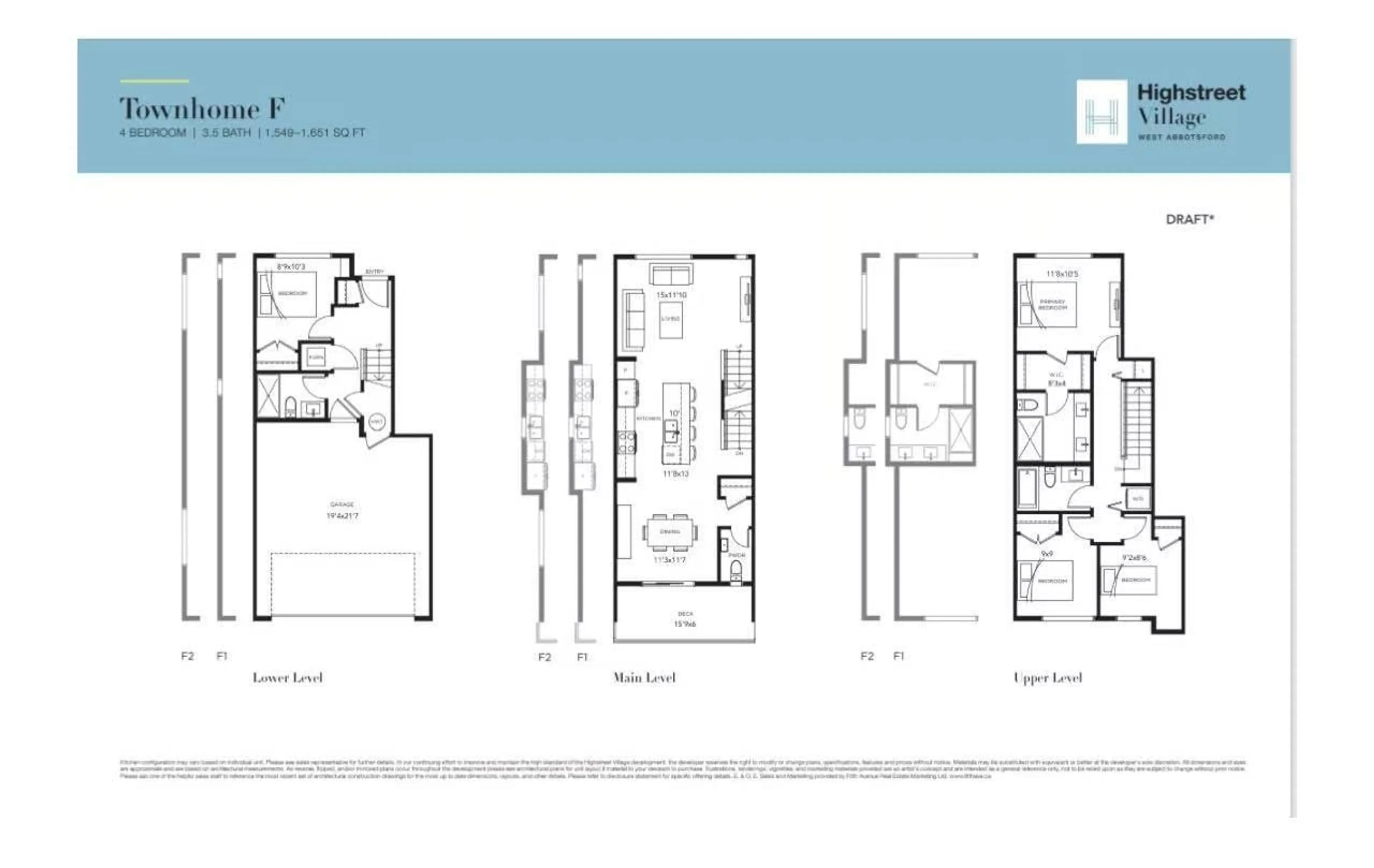 Floor plan for 1 - 30530 CARDINAL AVENUE, Abbotsford British Columbia V2T0L5