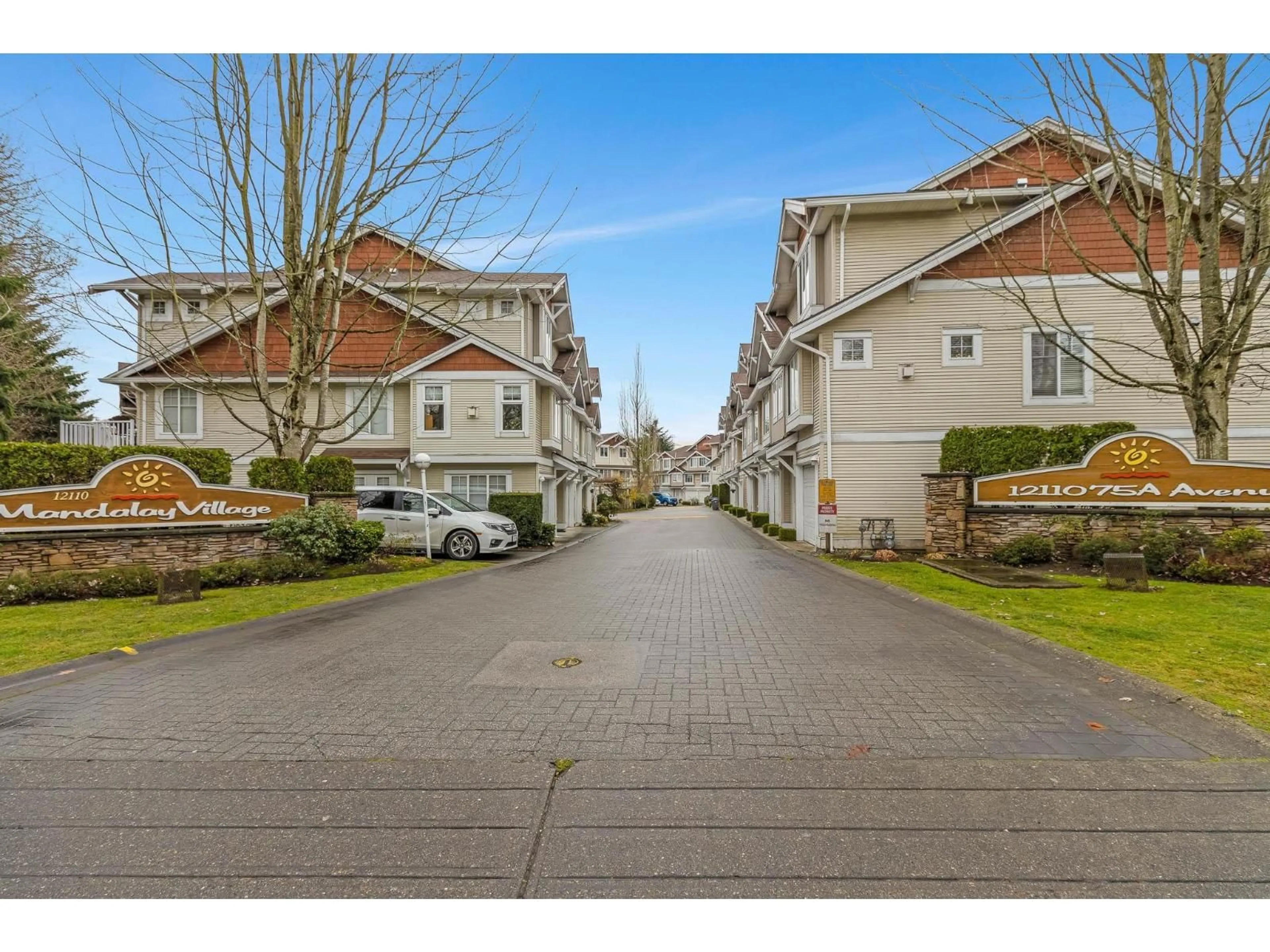 A pic from outside/outdoor area/front of a property/back of a property/a pic from drone, street for 18 - 12110 75A AVENUE, Surrey British Columbia V3W1M1