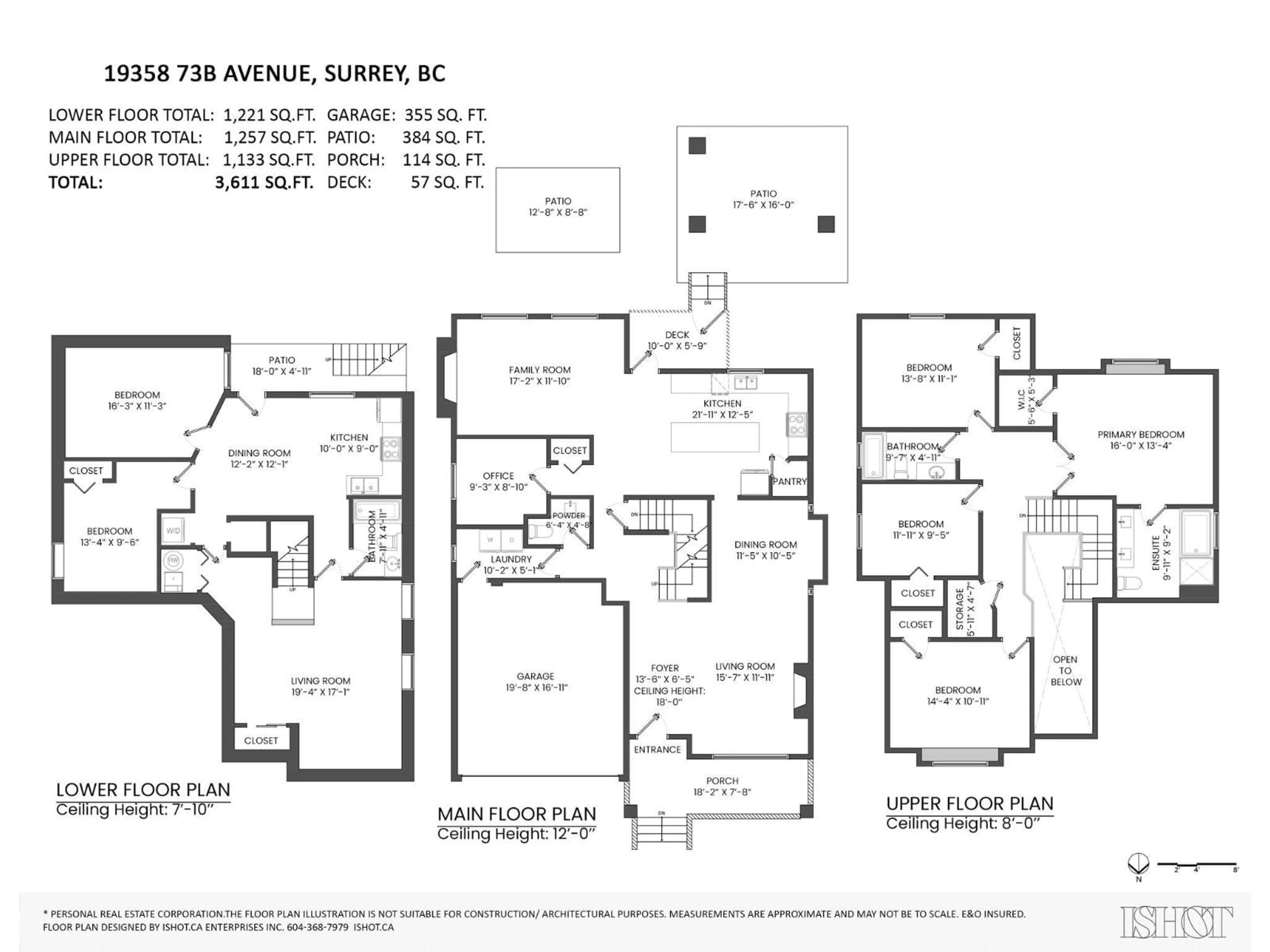 Floor plan for 19358 73B AVENUE, Surrey British Columbia V4N5Y2