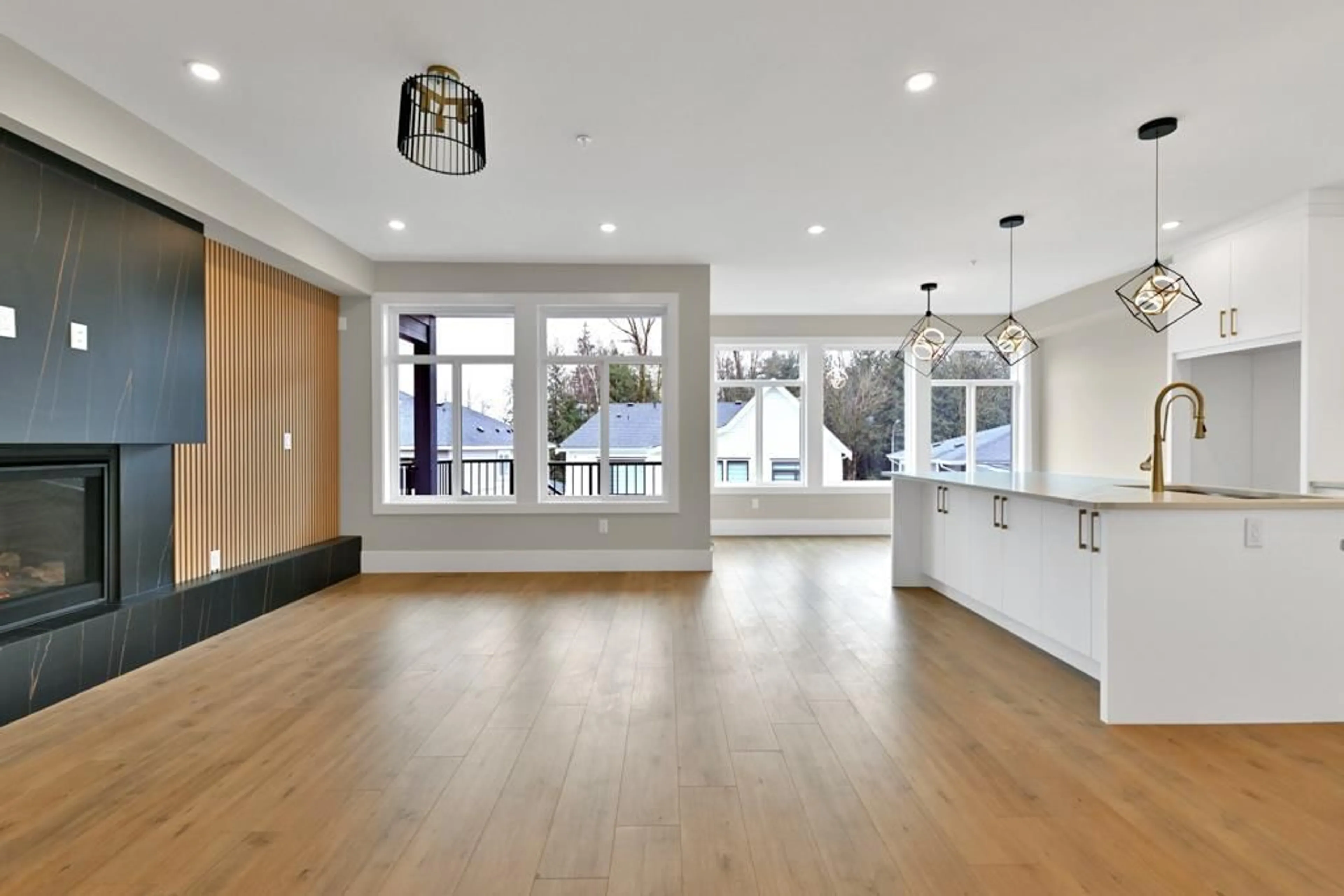 Open concept kitchen, wood/laminate floor for 33980 BARKER COURT, Mission British Columbia V2V6B2