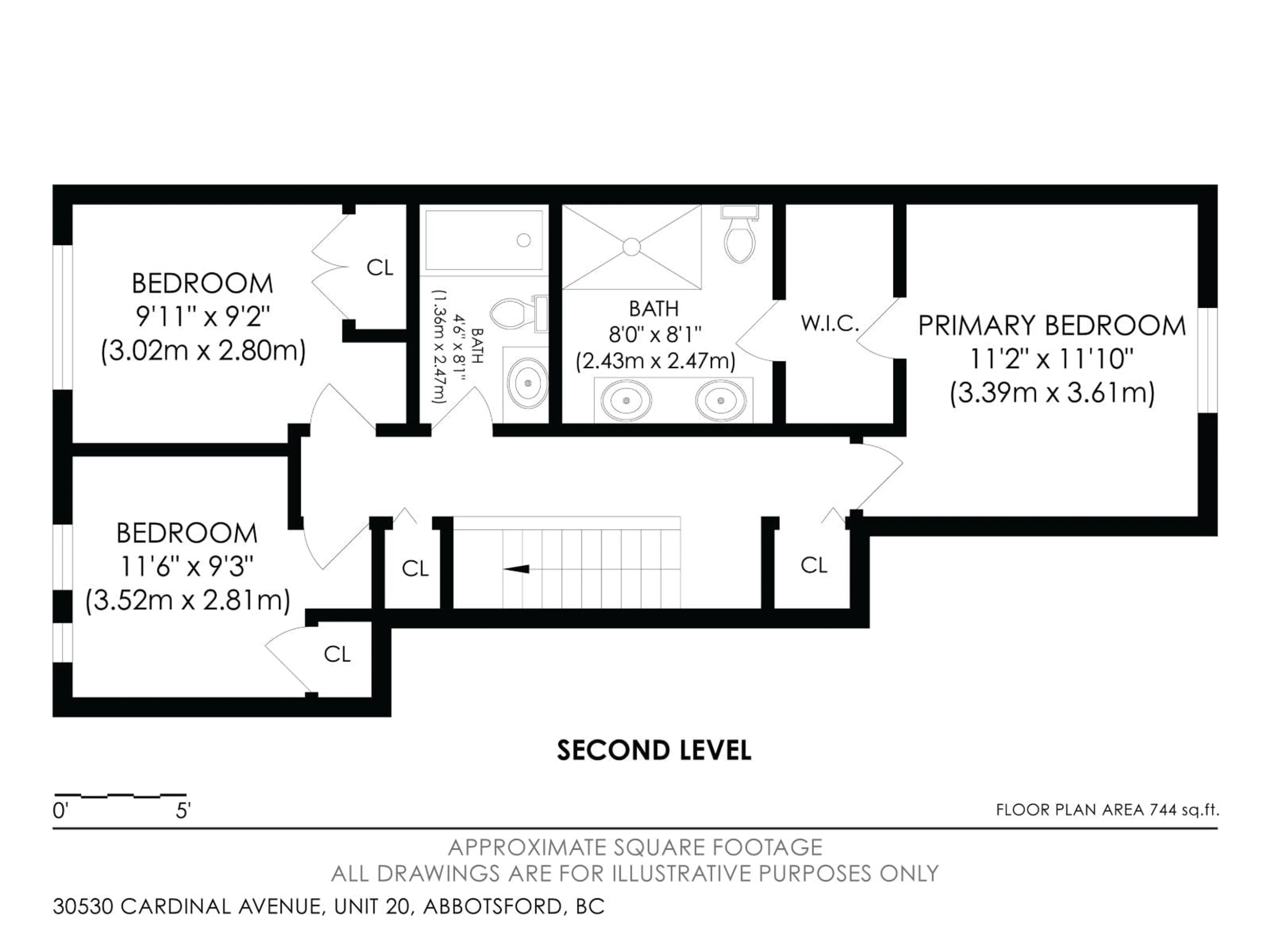 Floor plan for 20 - 30530 CARDINAL AVENUE, Abbotsford British Columbia V2T0L5
