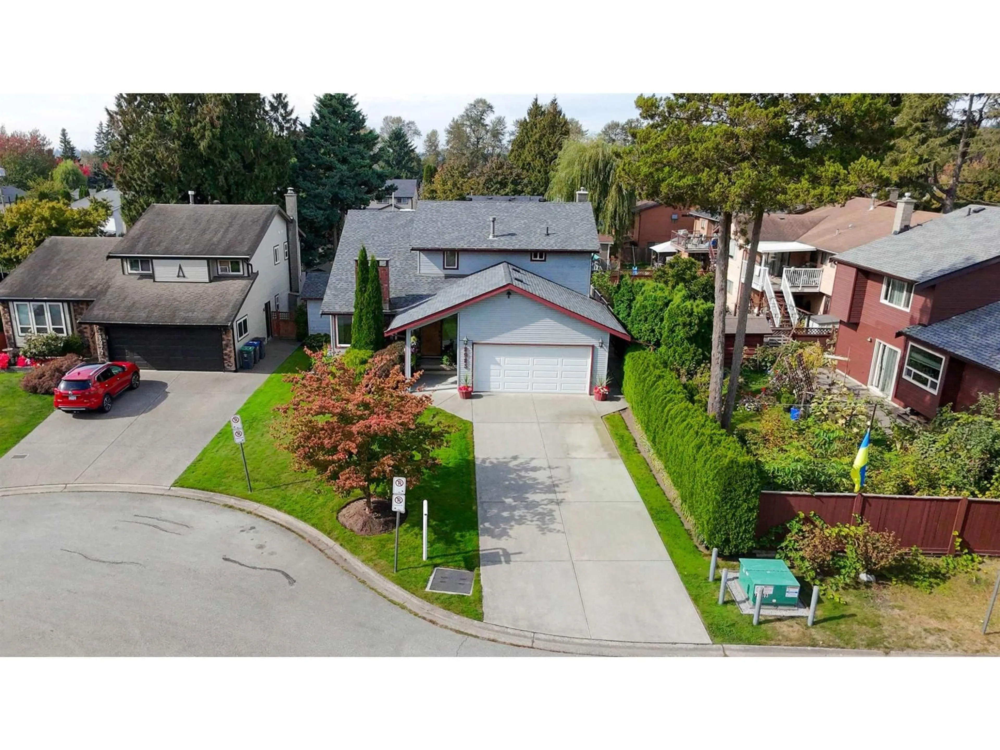 A pic from outside/outdoor area/front of a property/back of a property/a pic from drone, street for 8985 145 STREET, Surrey British Columbia V3R7J6