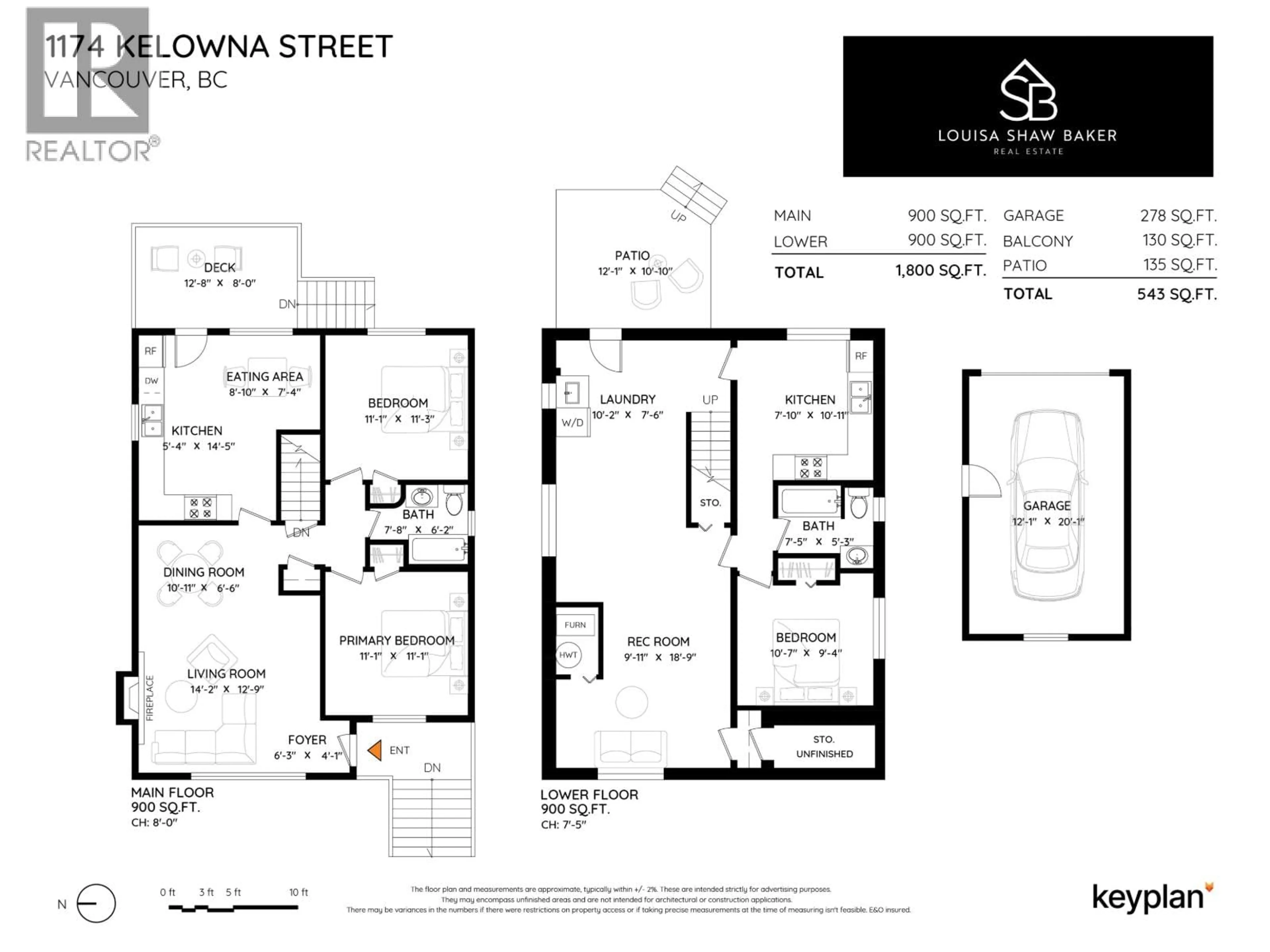 Floor plan for 1174 KELOWNA STREET, Vancouver British Columbia V5K4E2
