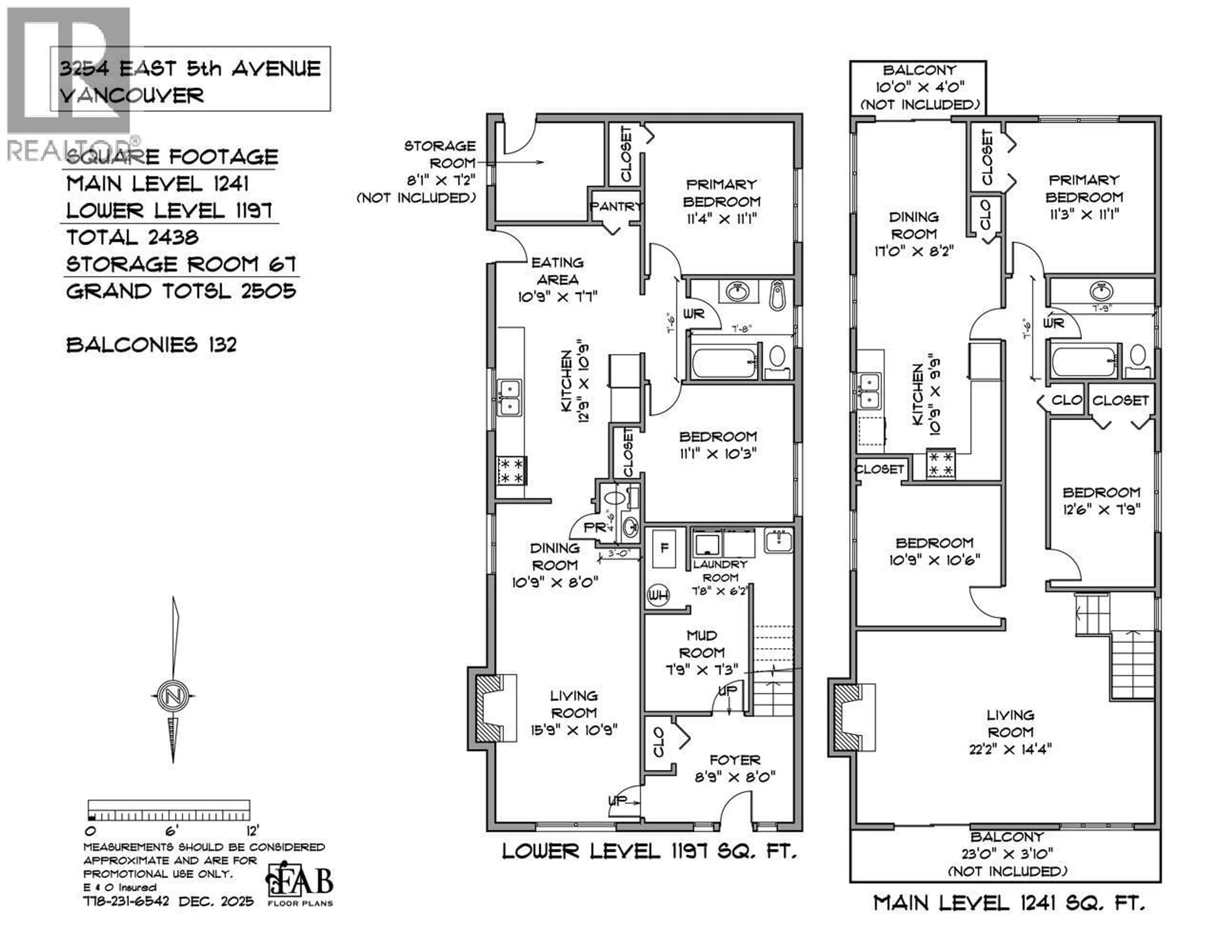 Floor plan for 3254 5TH AVENUE, Vancouver British Columbia V5M1P3