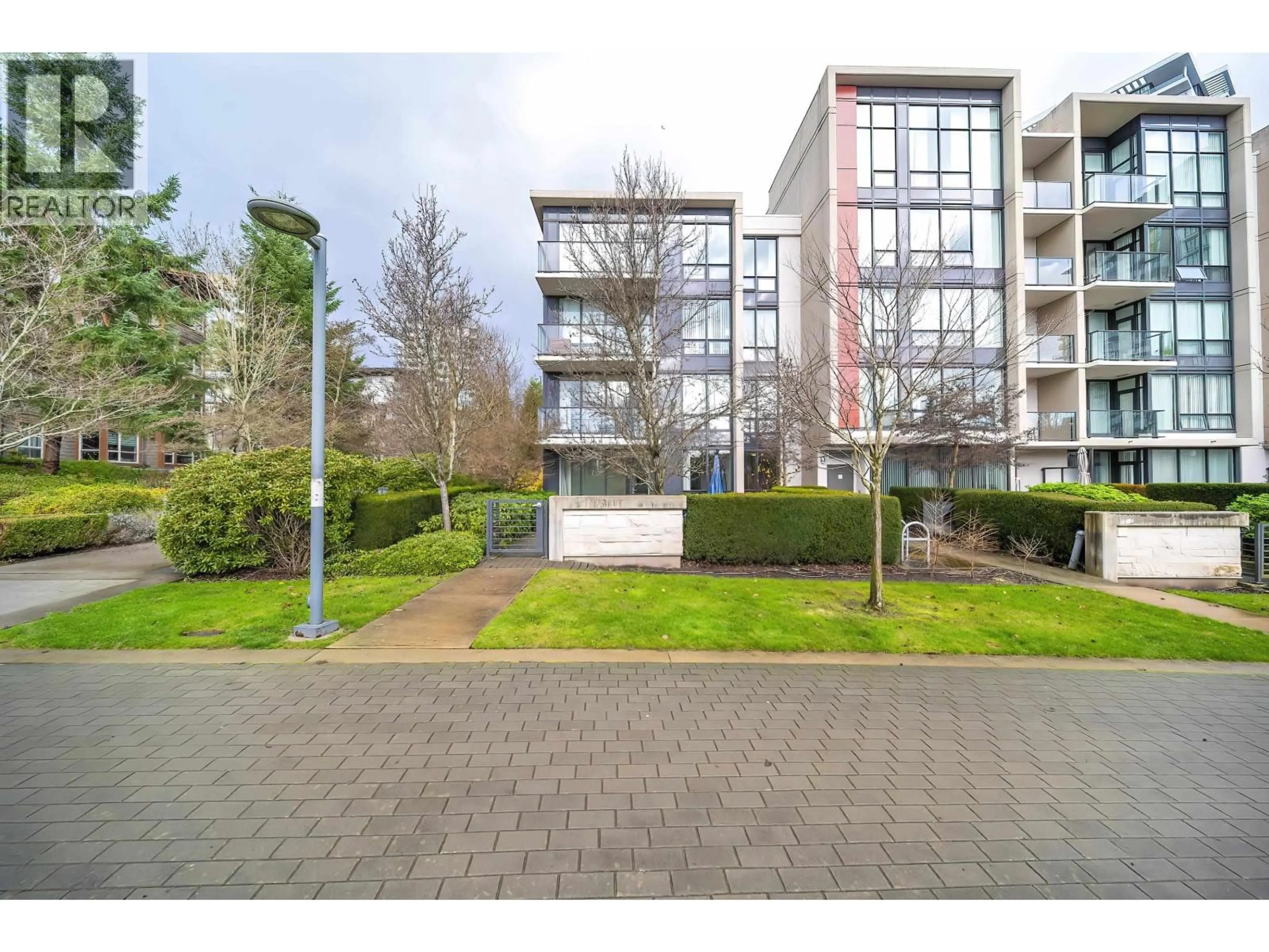A pic from outside/outdoor area/front of a property/back of a property/a pic from drone, street for 107 - 5638 BIRNEY AVENUE, Vancouver British Columbia V6S0H8