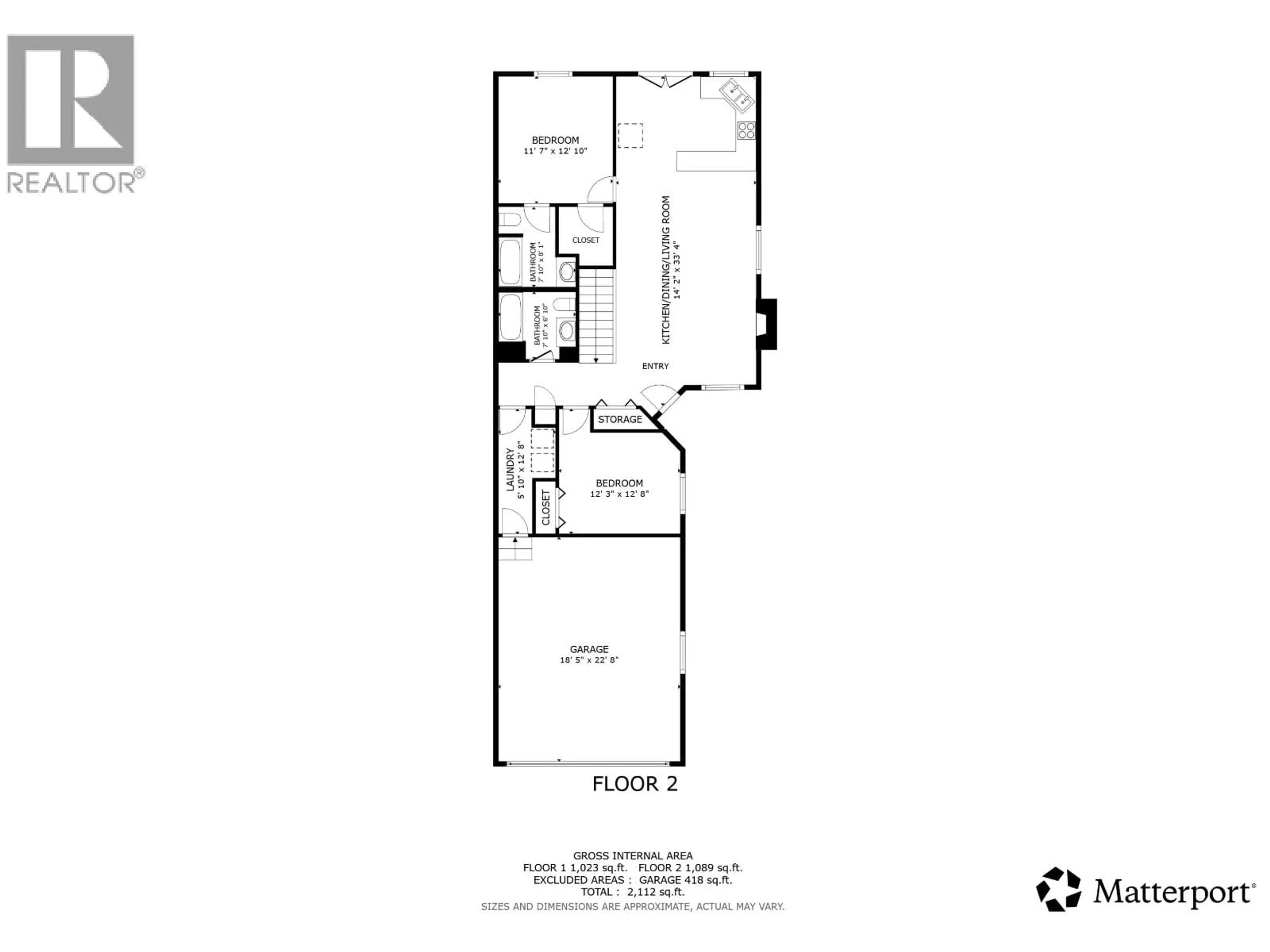 Floor plan for A - 10007 111 AVENUE, Fort St. John British Columbia V1J4S6