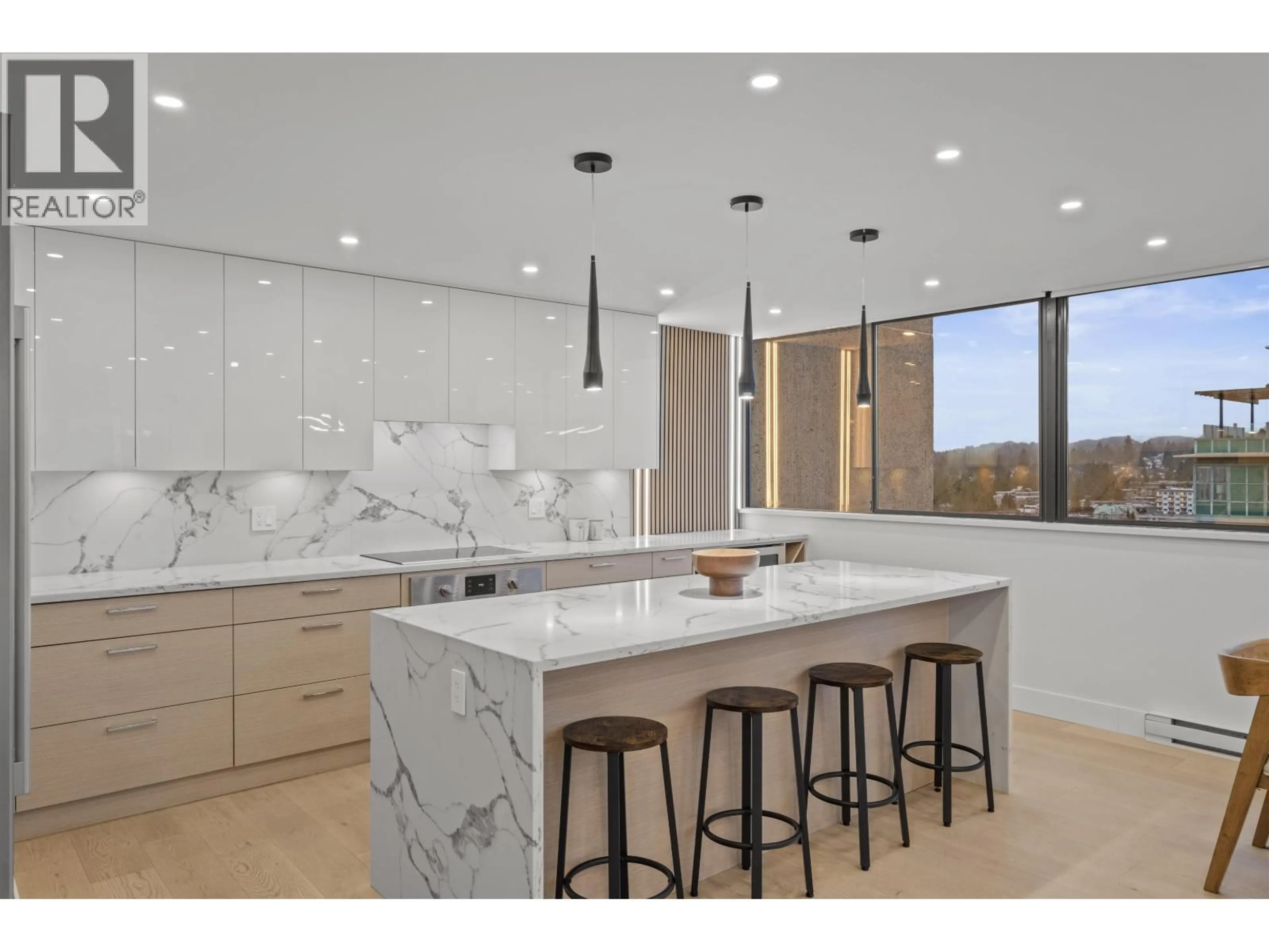 Contemporary kitchen, ceramic/tile floor for 1207 - 1515 EASTERN AVENUE, North Vancouver British Columbia V7L4R2