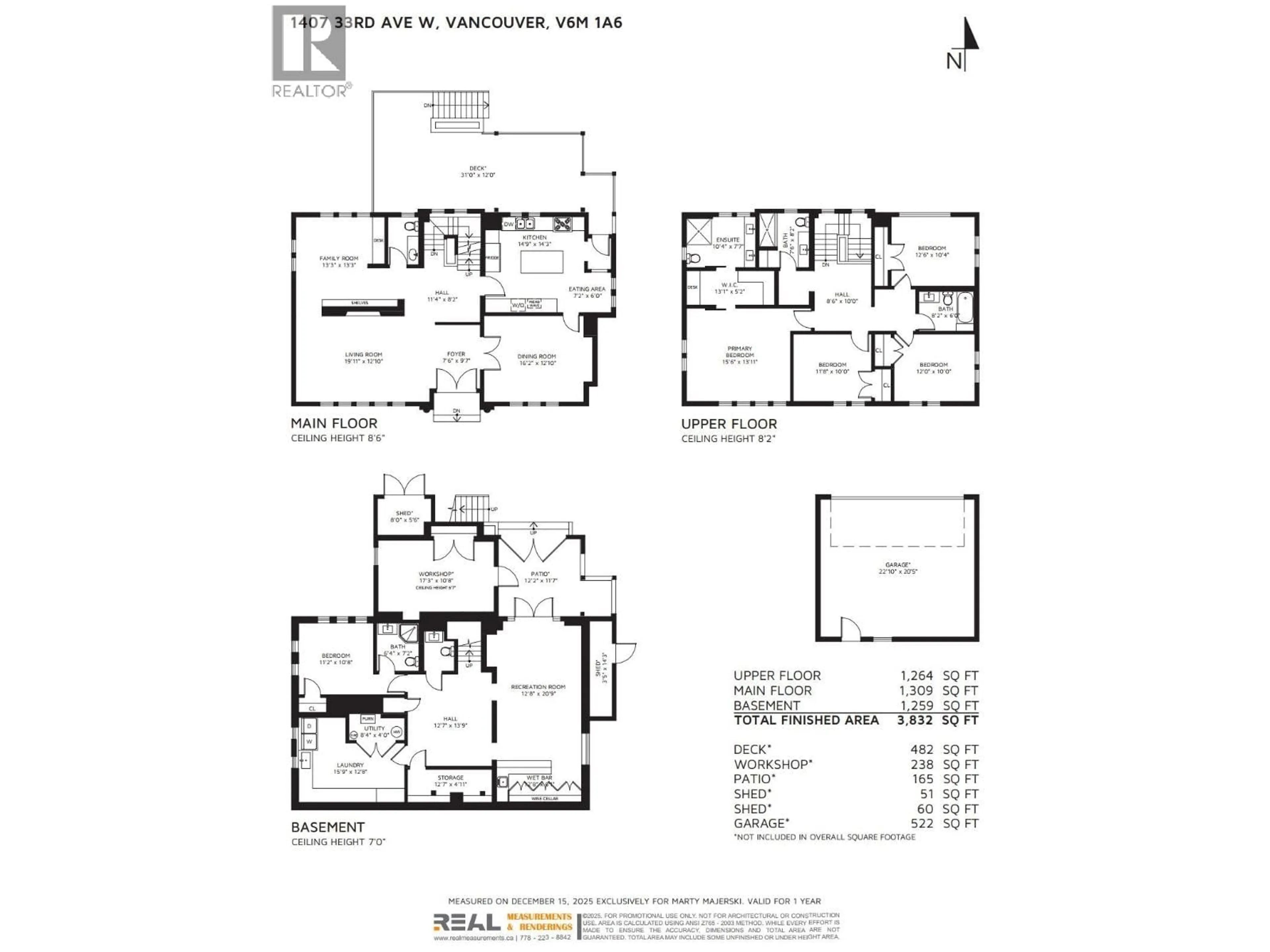 Floor plan for 1407 W 33RD AVENUE, Vancouver British Columbia V6M1A6