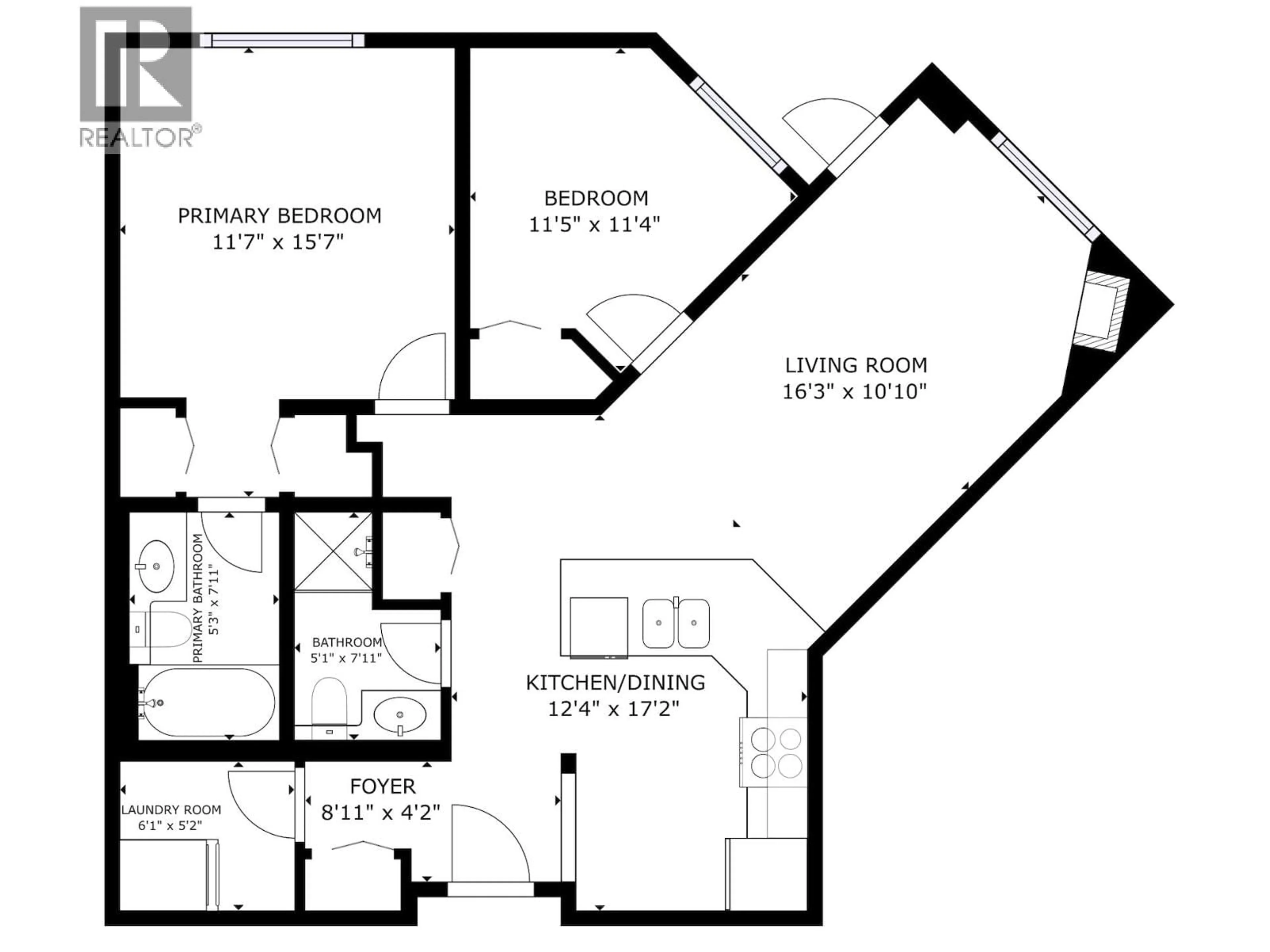 Floor plan for 206 - 22230 NORTH AVENUE, Maple Ridge British Columbia V2X2L5