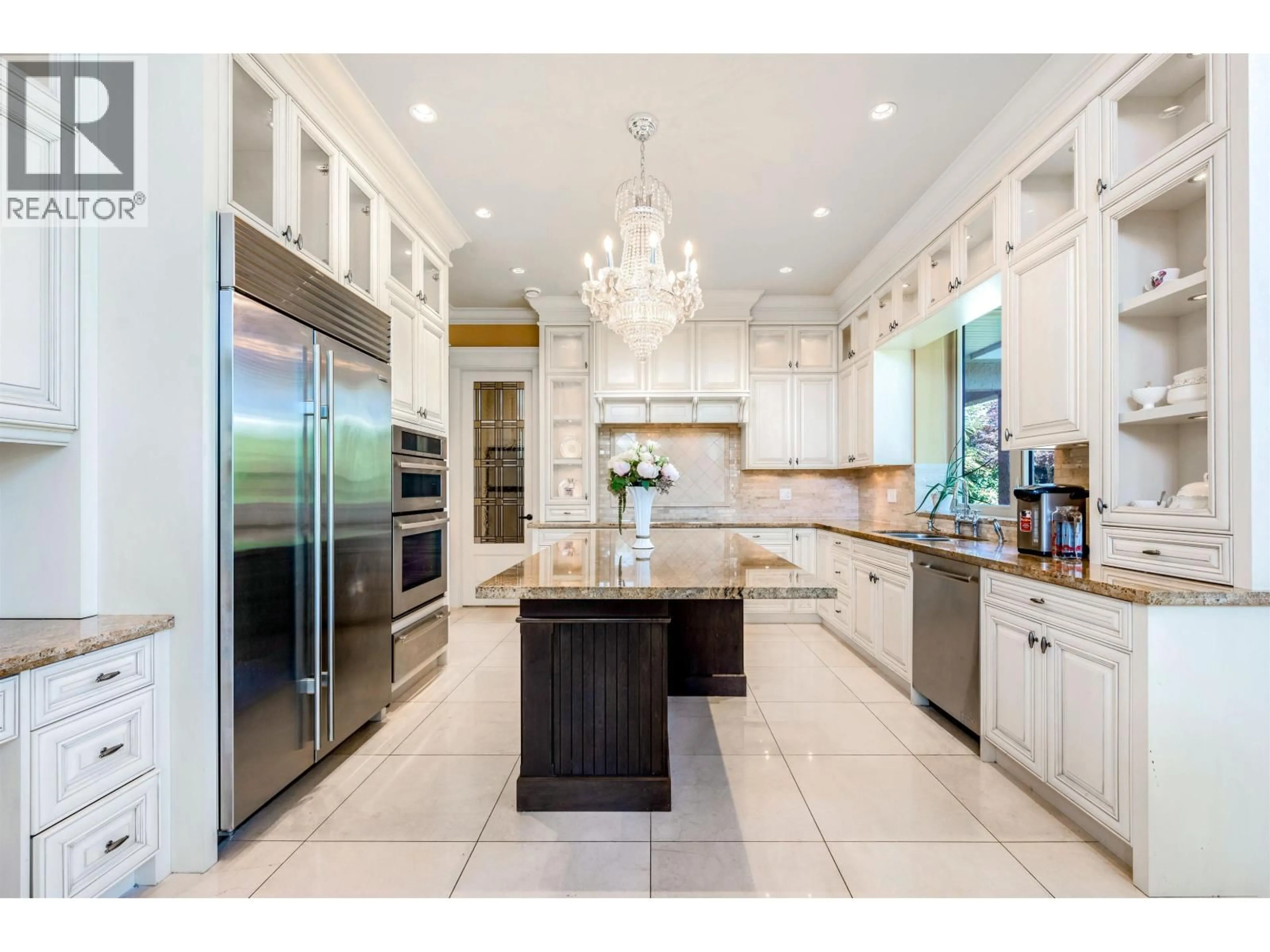 Contemporary kitchen, ceramic/tile floor for 6760 GAMBA, Richmond British Columbia V7C2G5