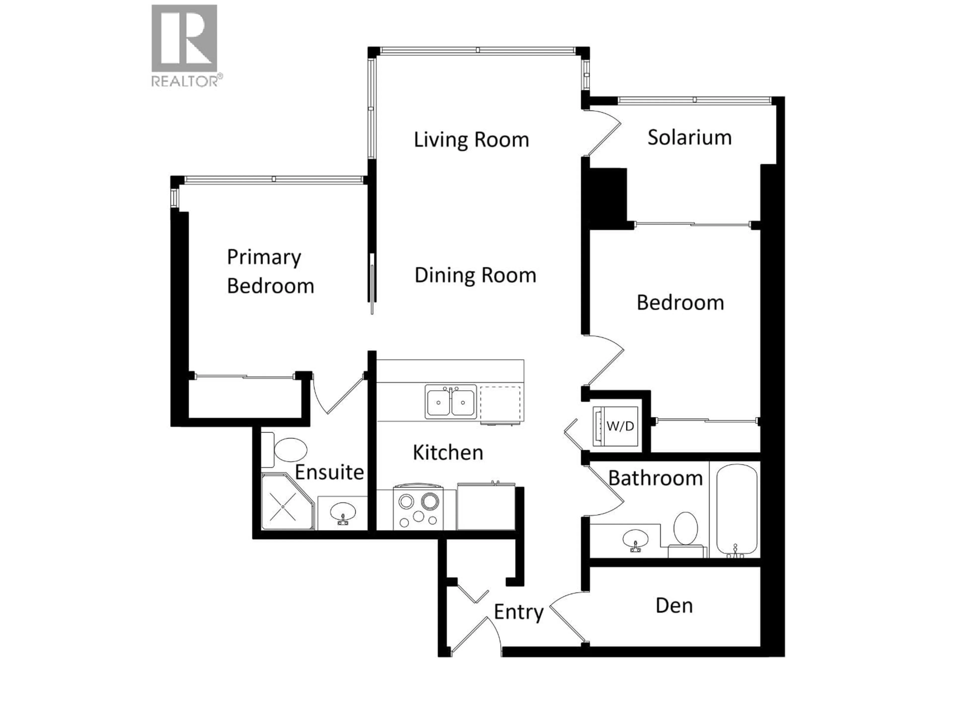 Floor plan for 801 - 1367 ALBERNI STREET, Vancouver British Columbia V6E4R9