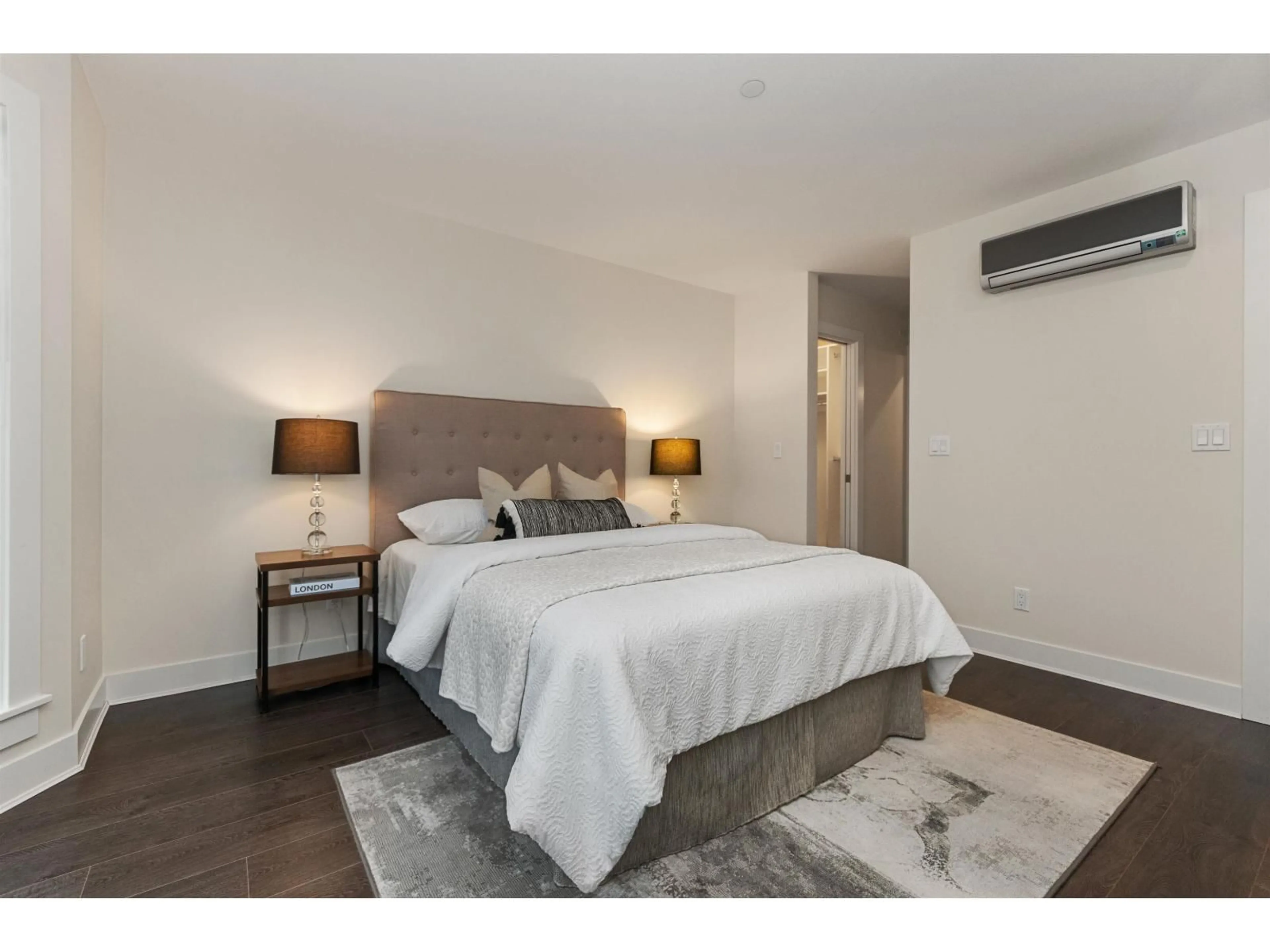 Bedroom with bed, wood/laminate floor for 5734 MITCHELL STREET, Chilliwack British Columbia V2R0P2