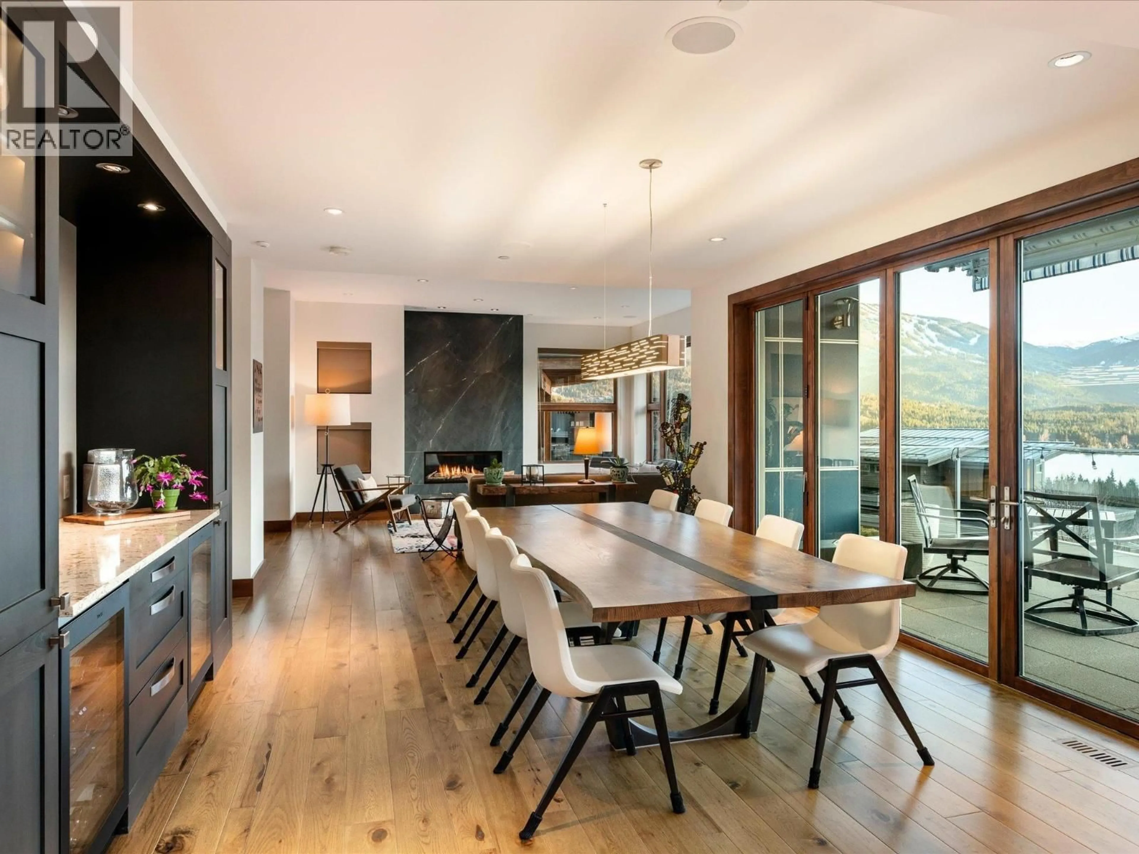 Dining room, wood/laminate floor for 8529 ASHLEIGH MCIVOR DRIVE, Whistler British Columbia V8E1L9