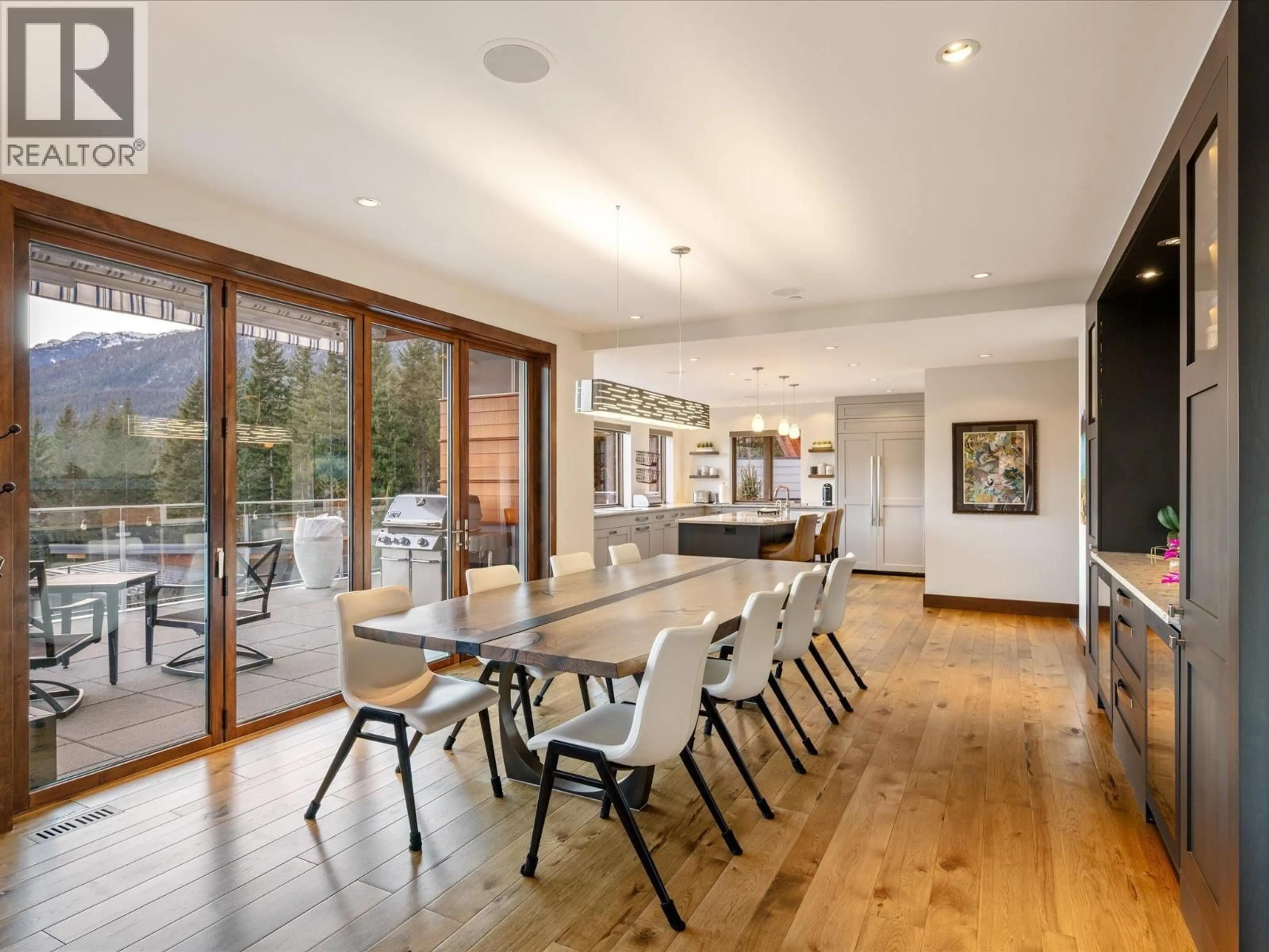 Dining room, wood/laminate floor for 8529 ASHLEIGH MCIVOR DRIVE, Whistler British Columbia V8E1L9