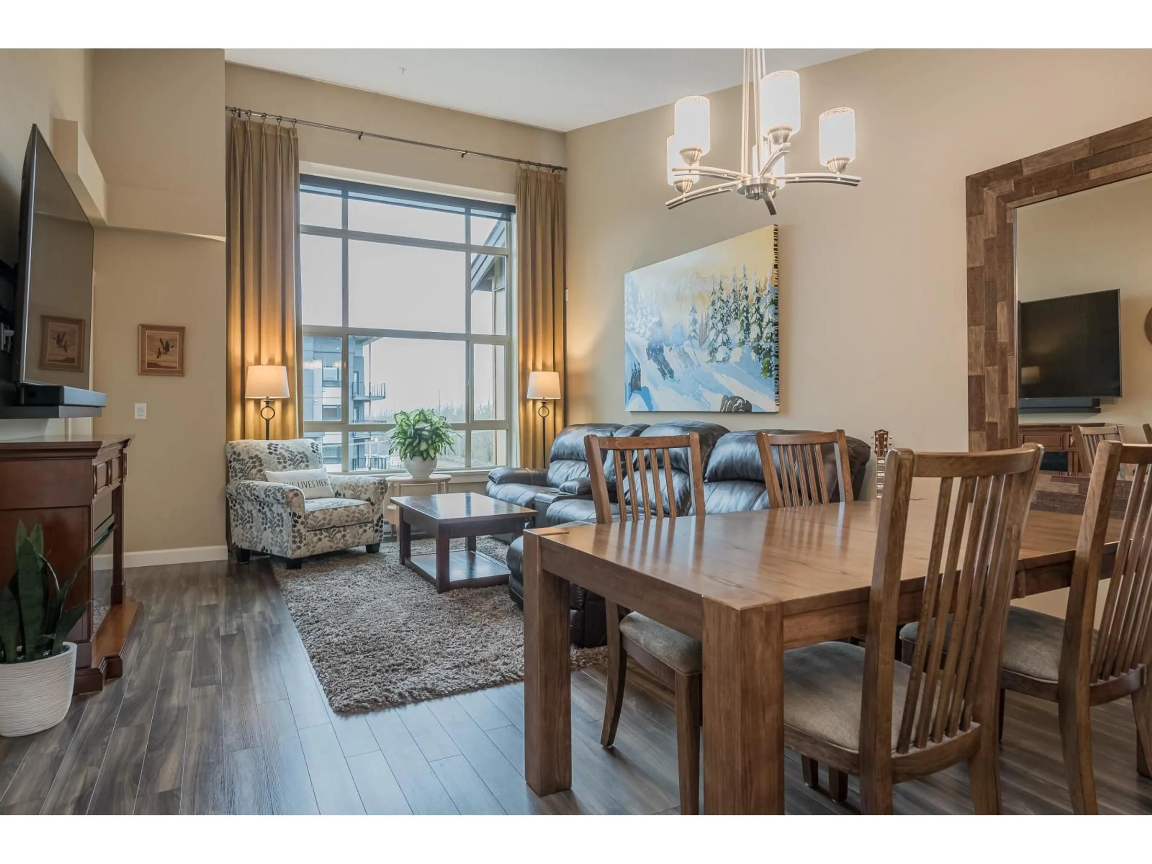 Dining room, wood/laminate floor for A503 8218  207A STREET, Langley British Columbia V2Y0X9