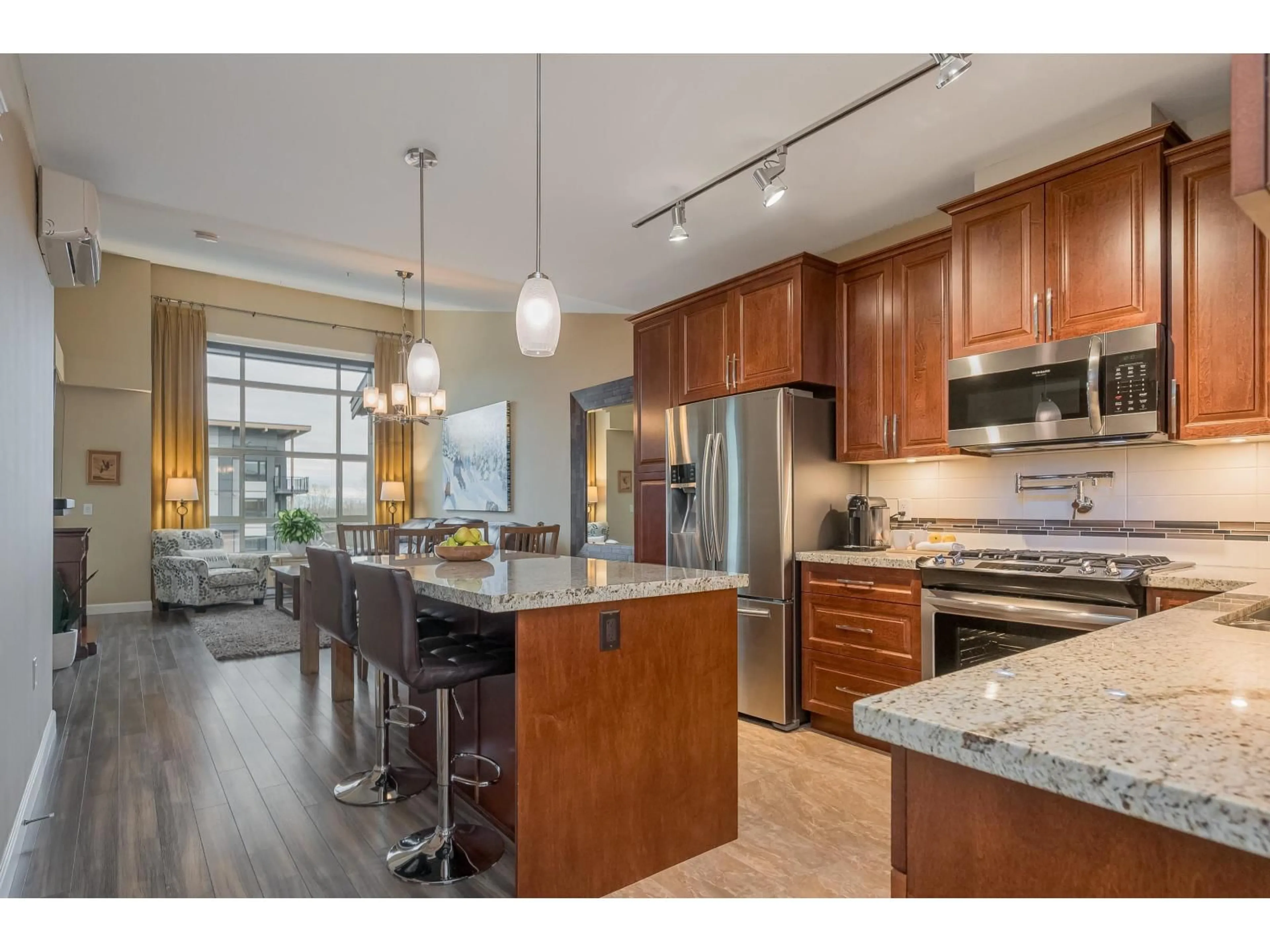 Open concept kitchen, unknown for A503 8218  207A STREET, Langley British Columbia V2Y0X9