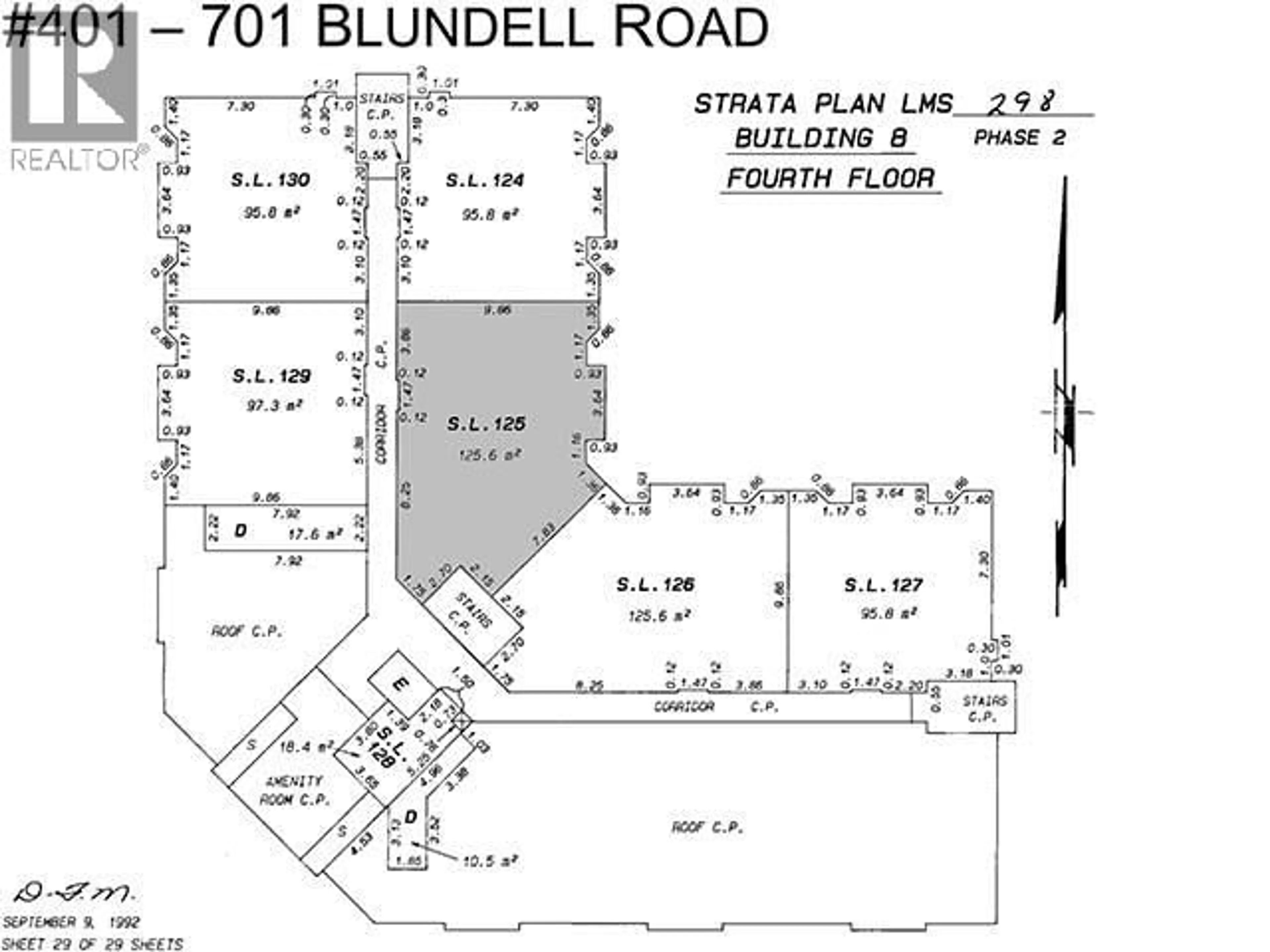 Floor plan for 401 - 7011 BLUNDELL ROAD, Richmond British Columbia V6Y1J5