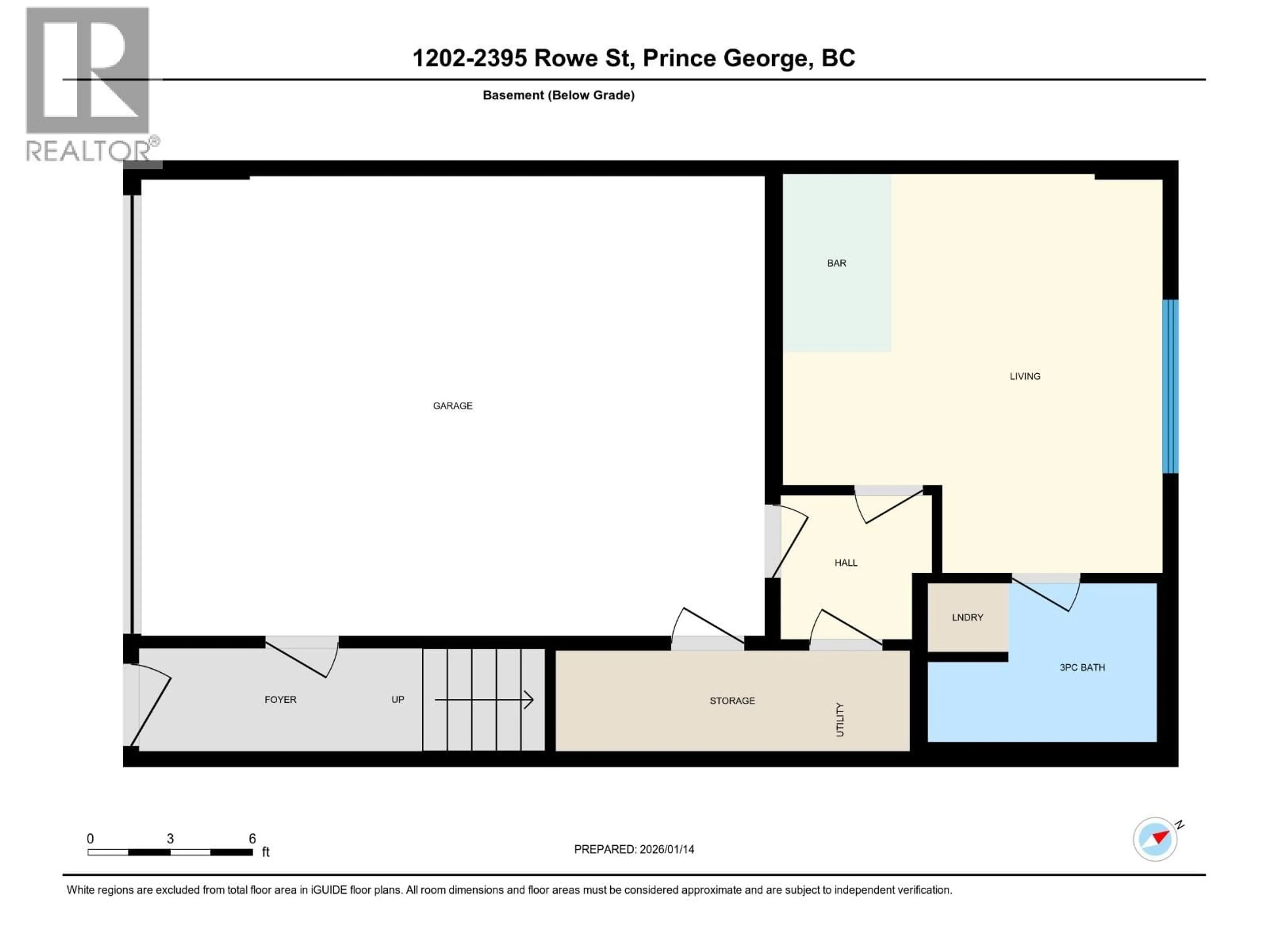 Floor plan for #1202 - 2395 ROWE STREET, Prince George British Columbia V2N0K5