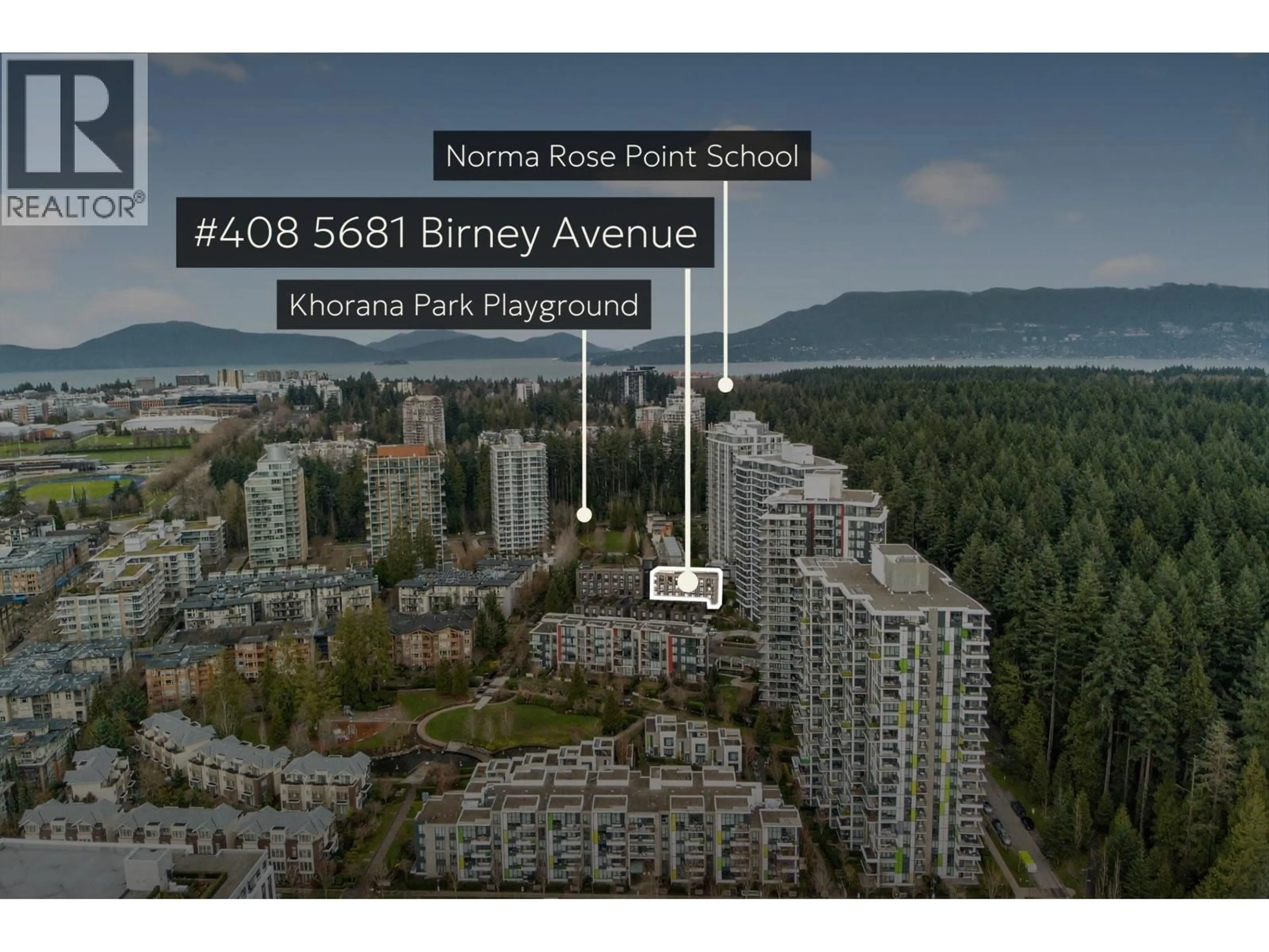 A pic from outside/outdoor area/front of a property/back of a property/a pic from drone, unknown for 408 - 5681 BIRNEY ROAD, Vancouver British Columbia V6S0L5