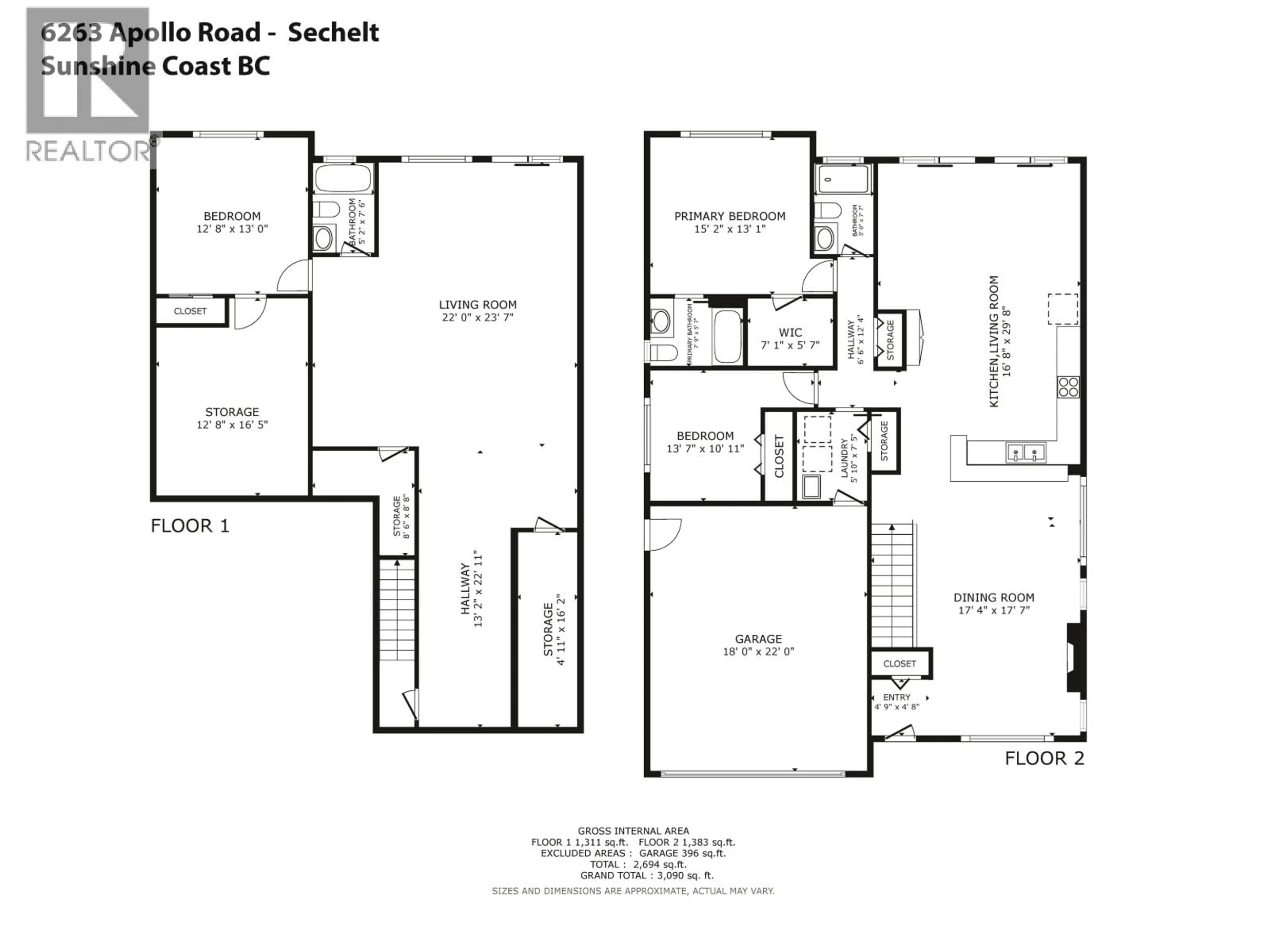 Floor plan for 6263 APOLLO ROAD, Sechelt British Columbia V7Z0N7