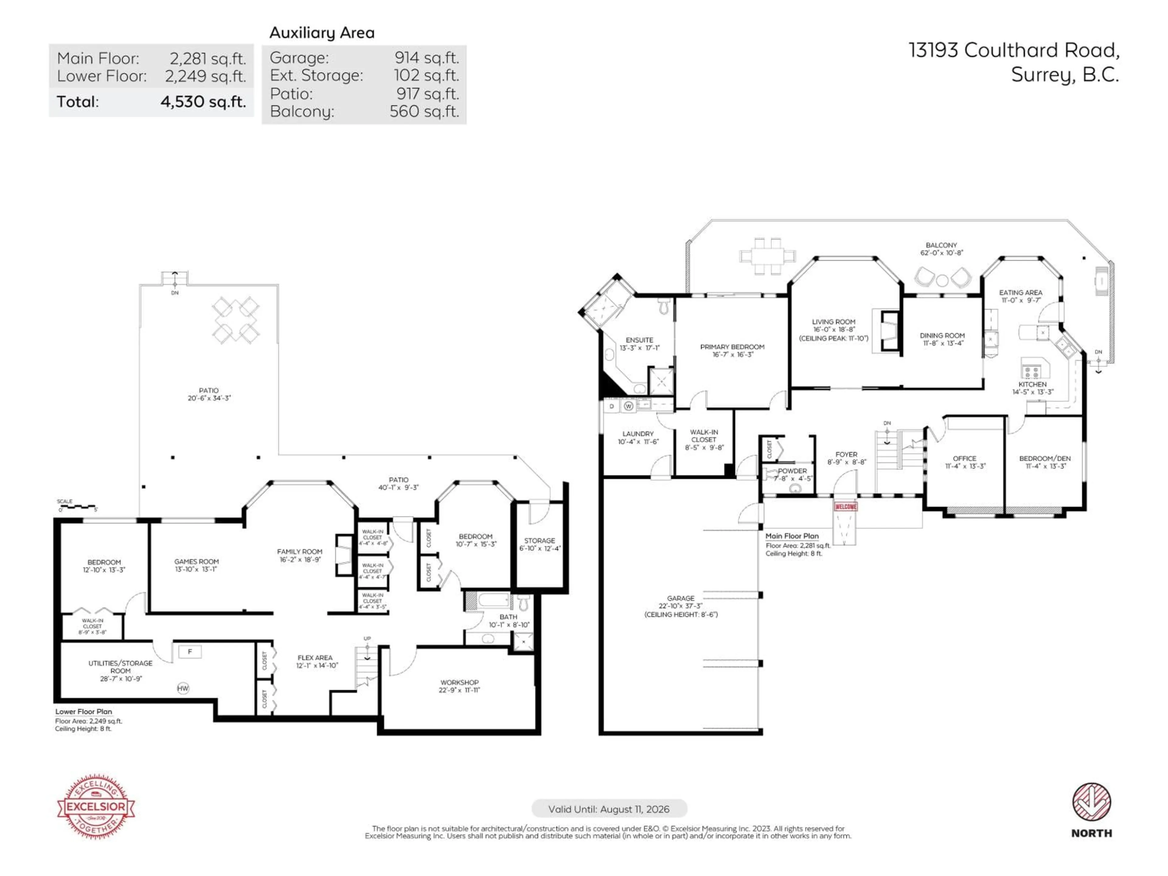Floor plan for 13193 COULTHARD ROAD, Surrey British Columbia V3X3E5