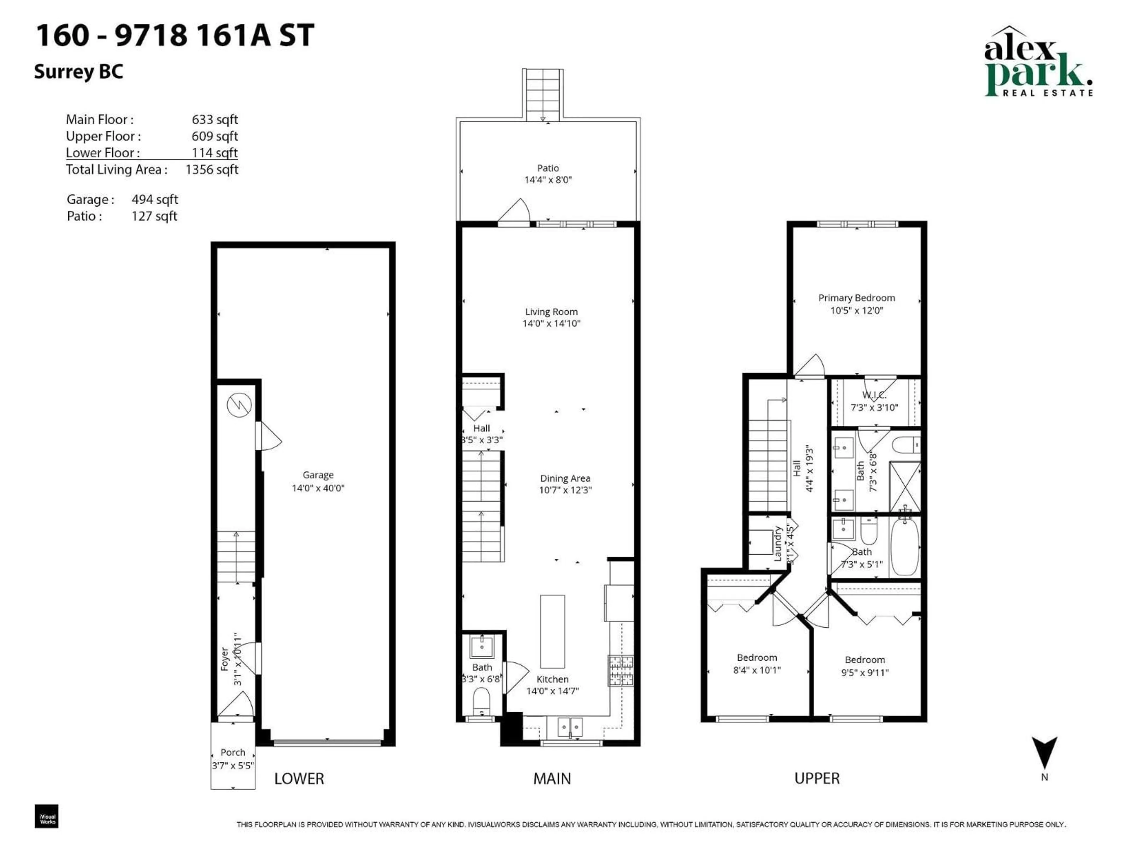 Floor plan for 160 - 9718 161A STREET, Surrey British Columbia V4N6S7