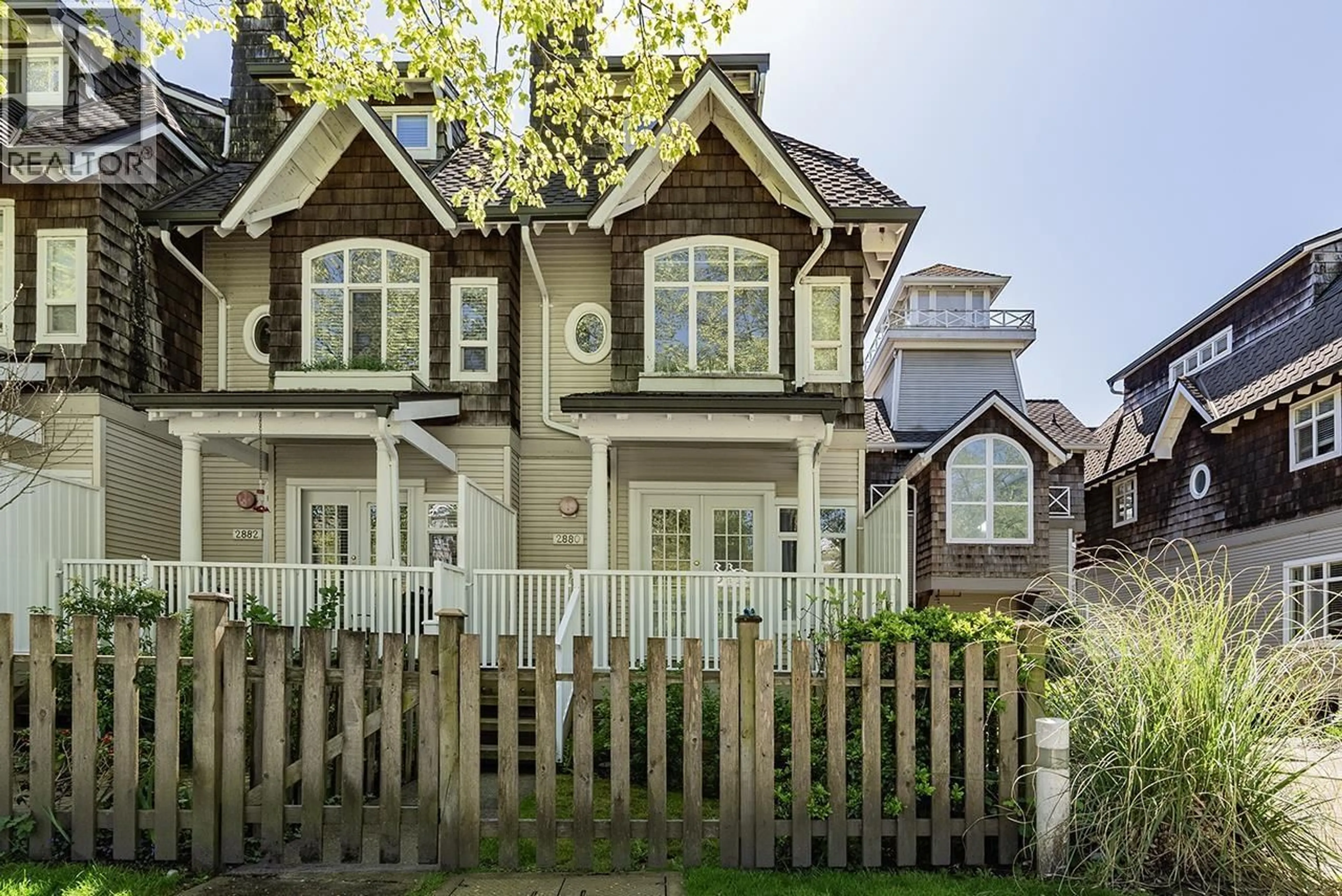 Home with vinyl exterior material, street for 2880 KENT AVENUE SOUTH, Vancouver British Columbia V5S4T4