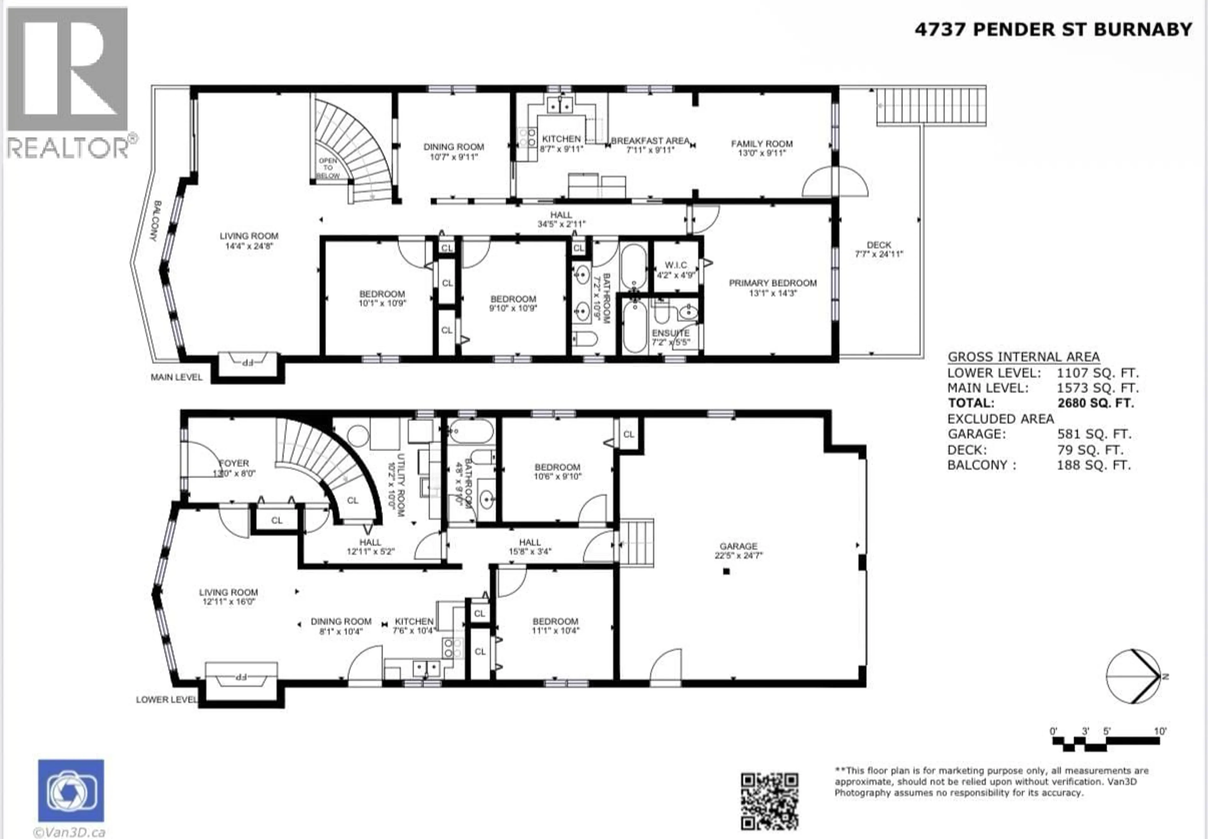 Floor plan for 4737 PENDER STREET, Burnaby British Columbia V5C2N4