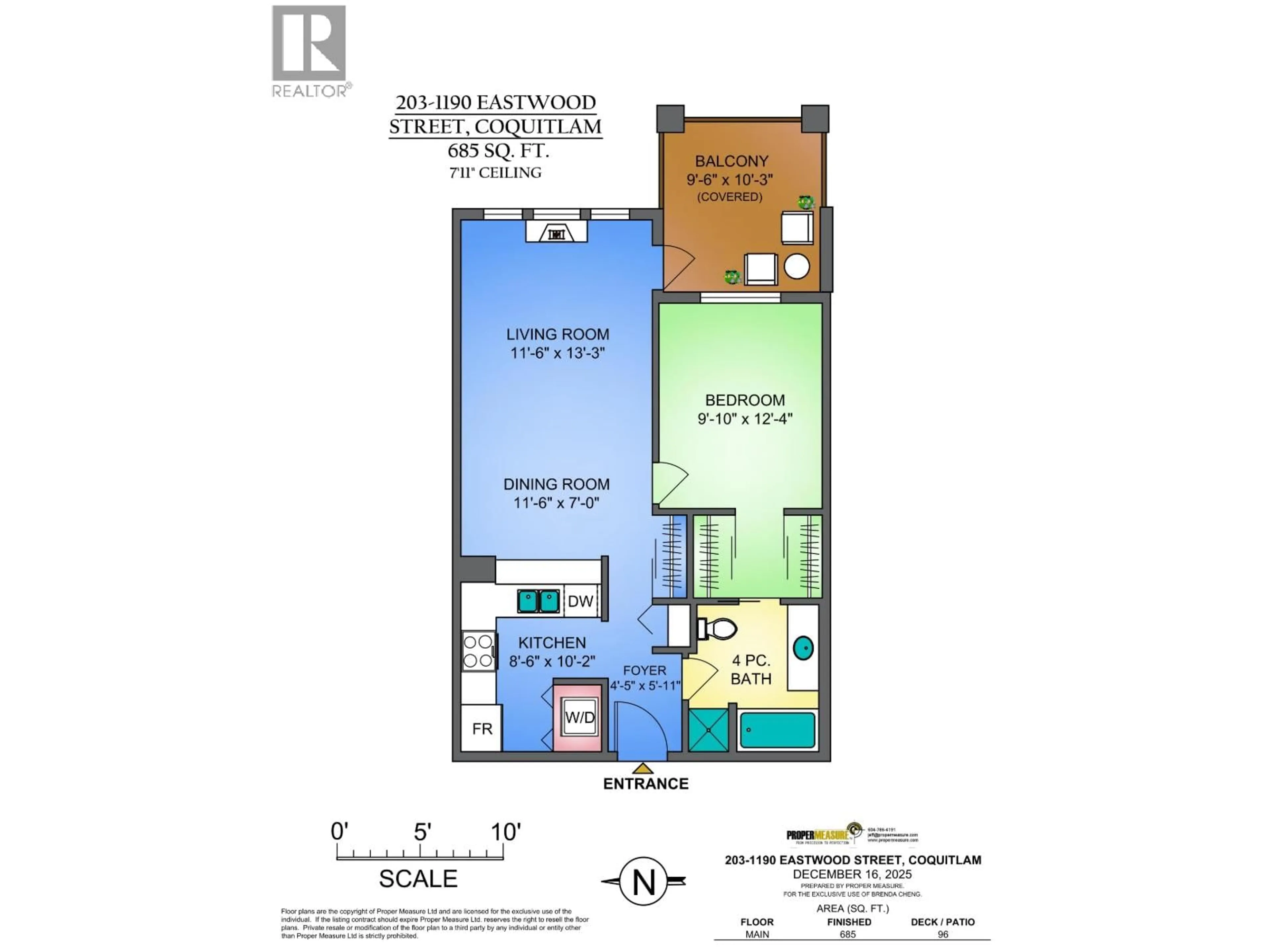 Floor plan for 203 - 1190 EASTWOOD STREET, Coquitlam British Columbia V3B7S1
