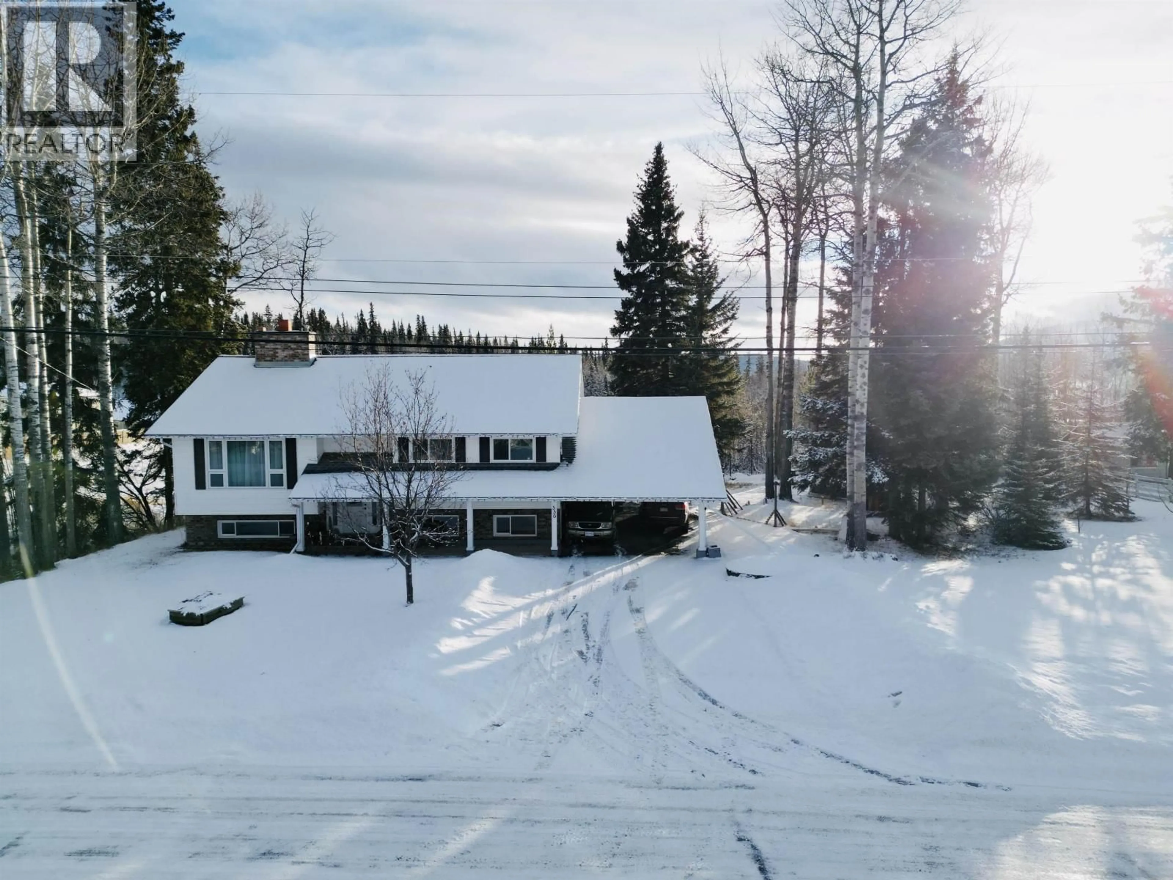 A pic from outside/outdoor area/front of a property/back of a property/a pic from drone, mountain view for 536 5TH AVENUE, Burns Lake British Columbia V0J1E0