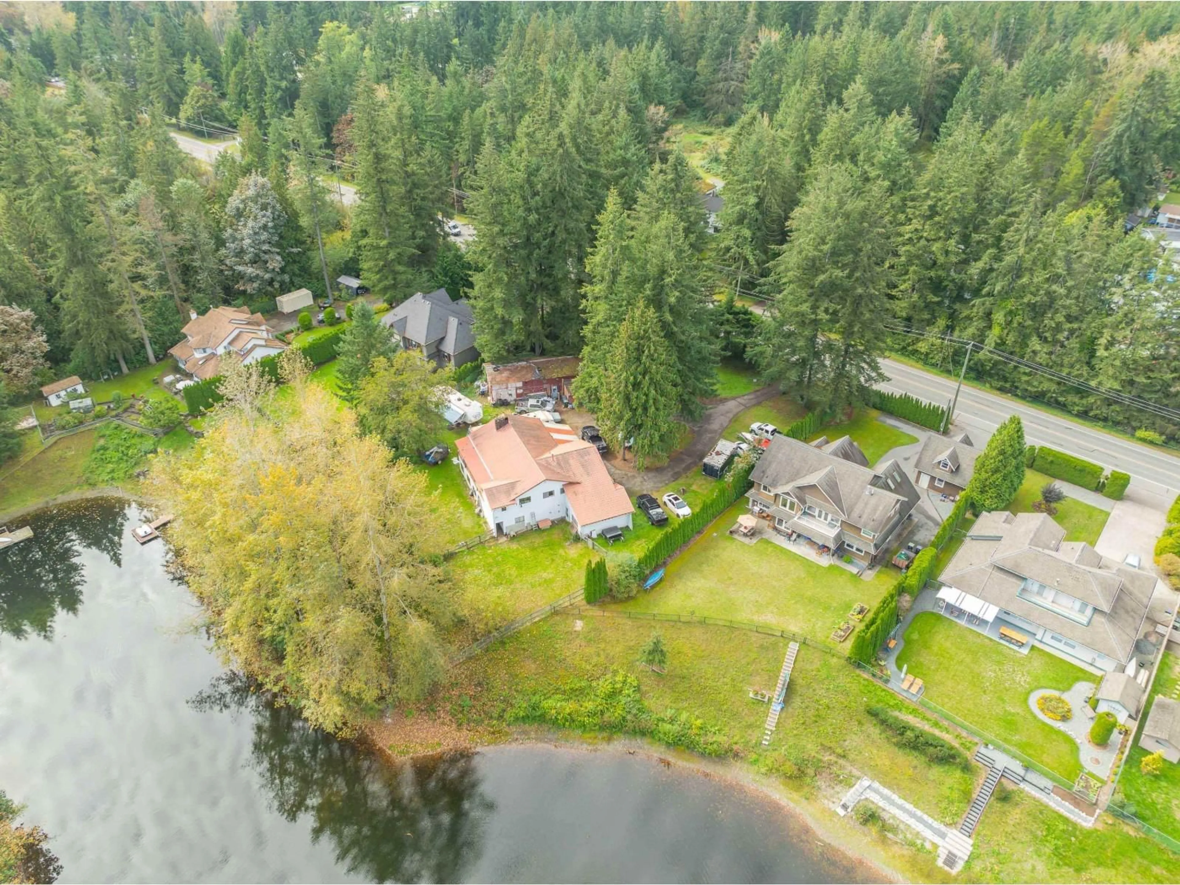 A pic from outside/outdoor area/front of a property/back of a property/a pic from drone, water/lake/river/ocean view for 2306 200 STREET, Langley British Columbia V2Z1W9