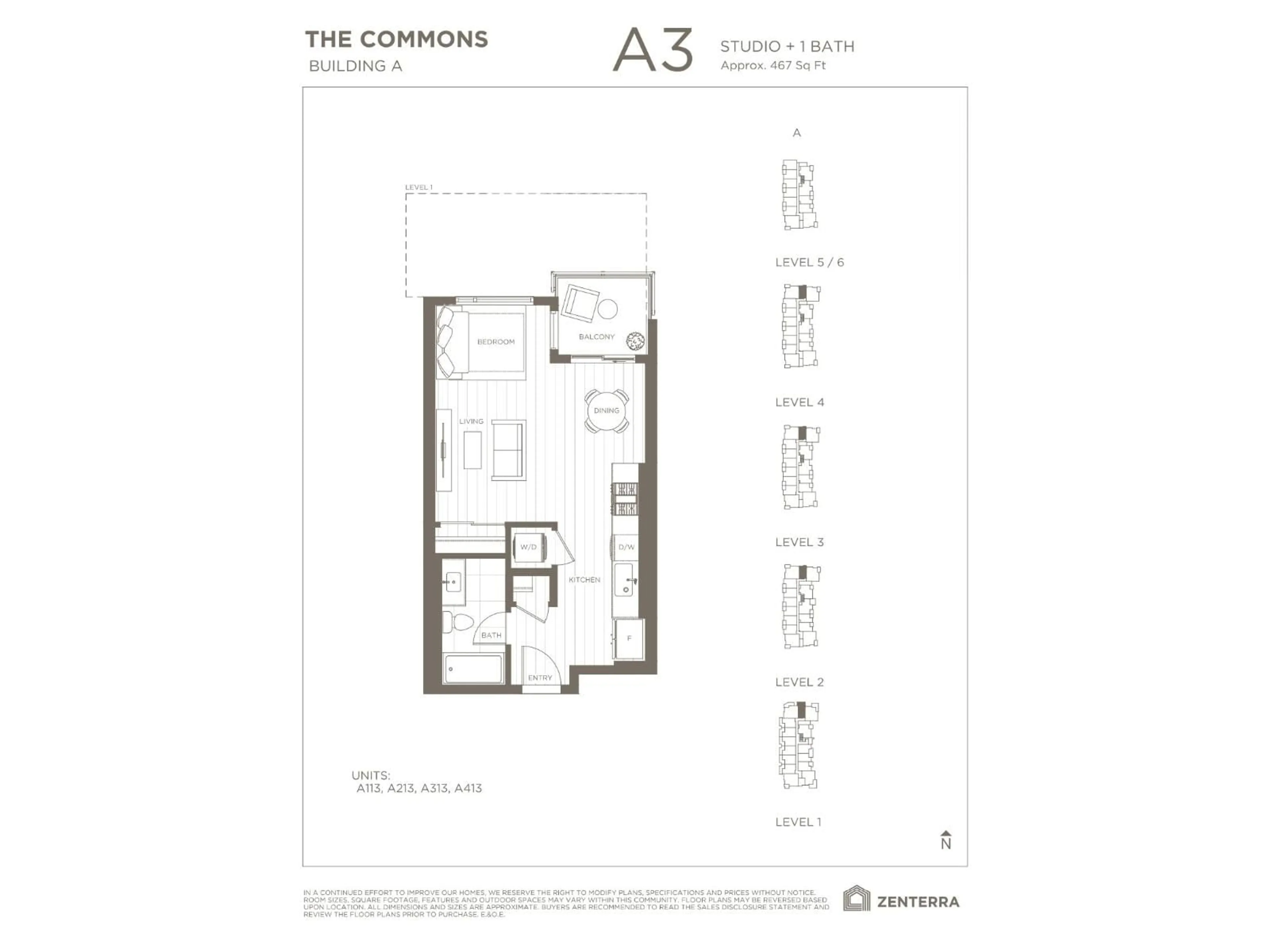 Floor plan for A213 - 8230 208B AVENUE, Langley British Columbia V2Y2C4