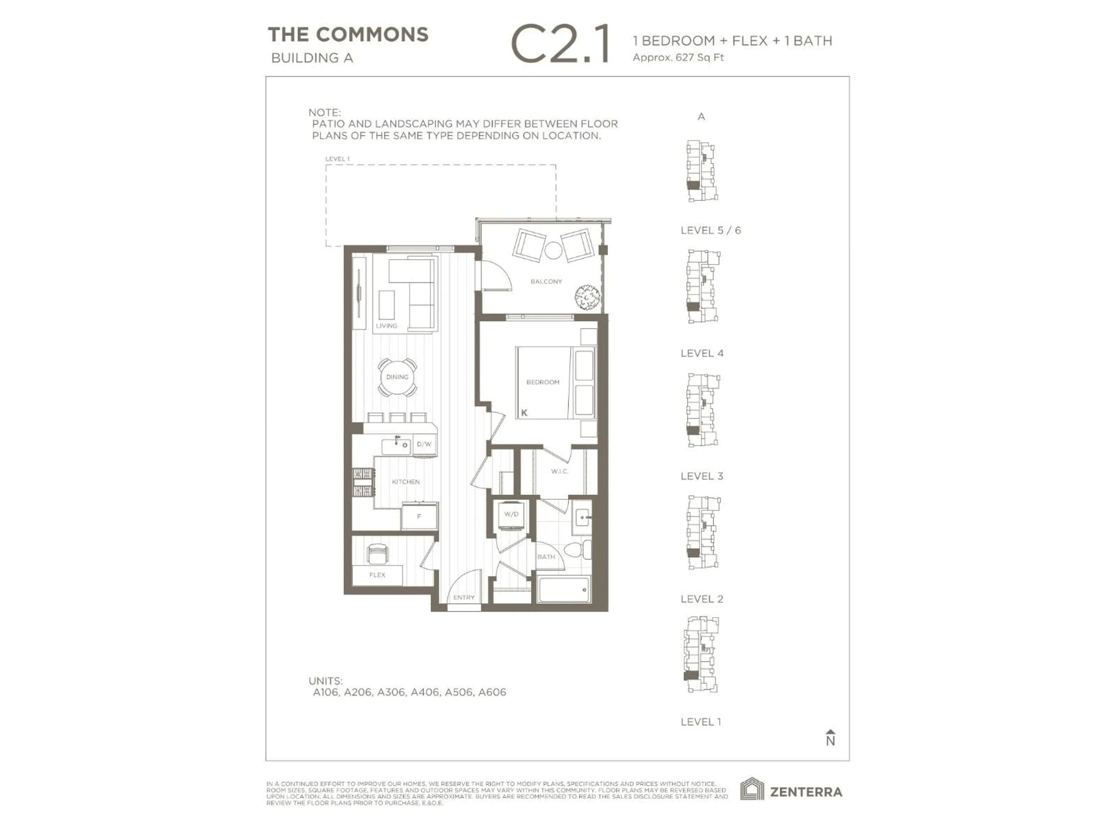 Floor plan for A306 - 8230 208B AVENUE, Langley British Columbia V2Y2C4