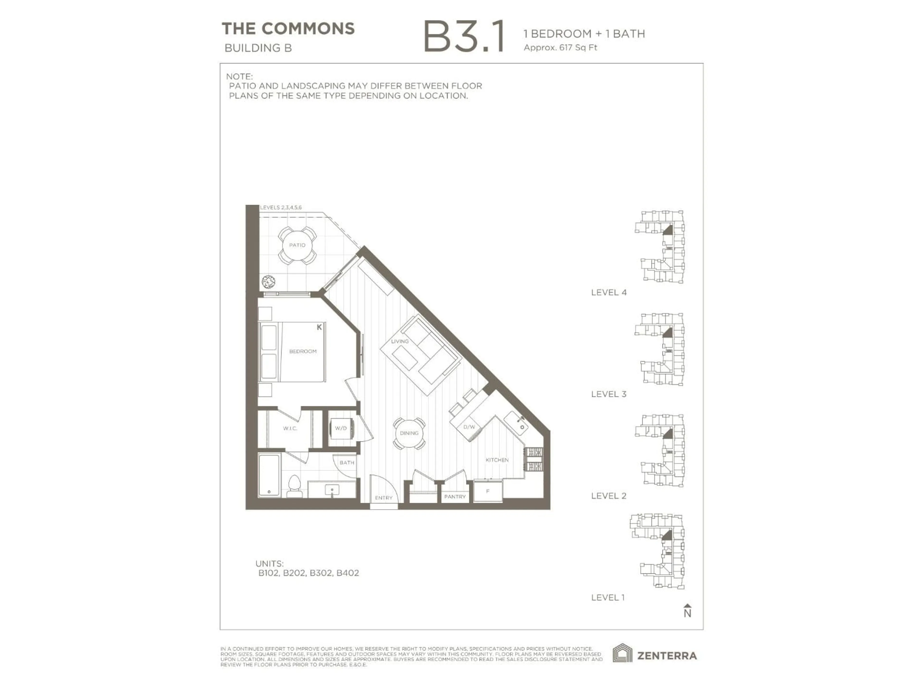 Floor plan for B102 - 8230 208B AVENUE, Langley British Columbia V2Y2C4