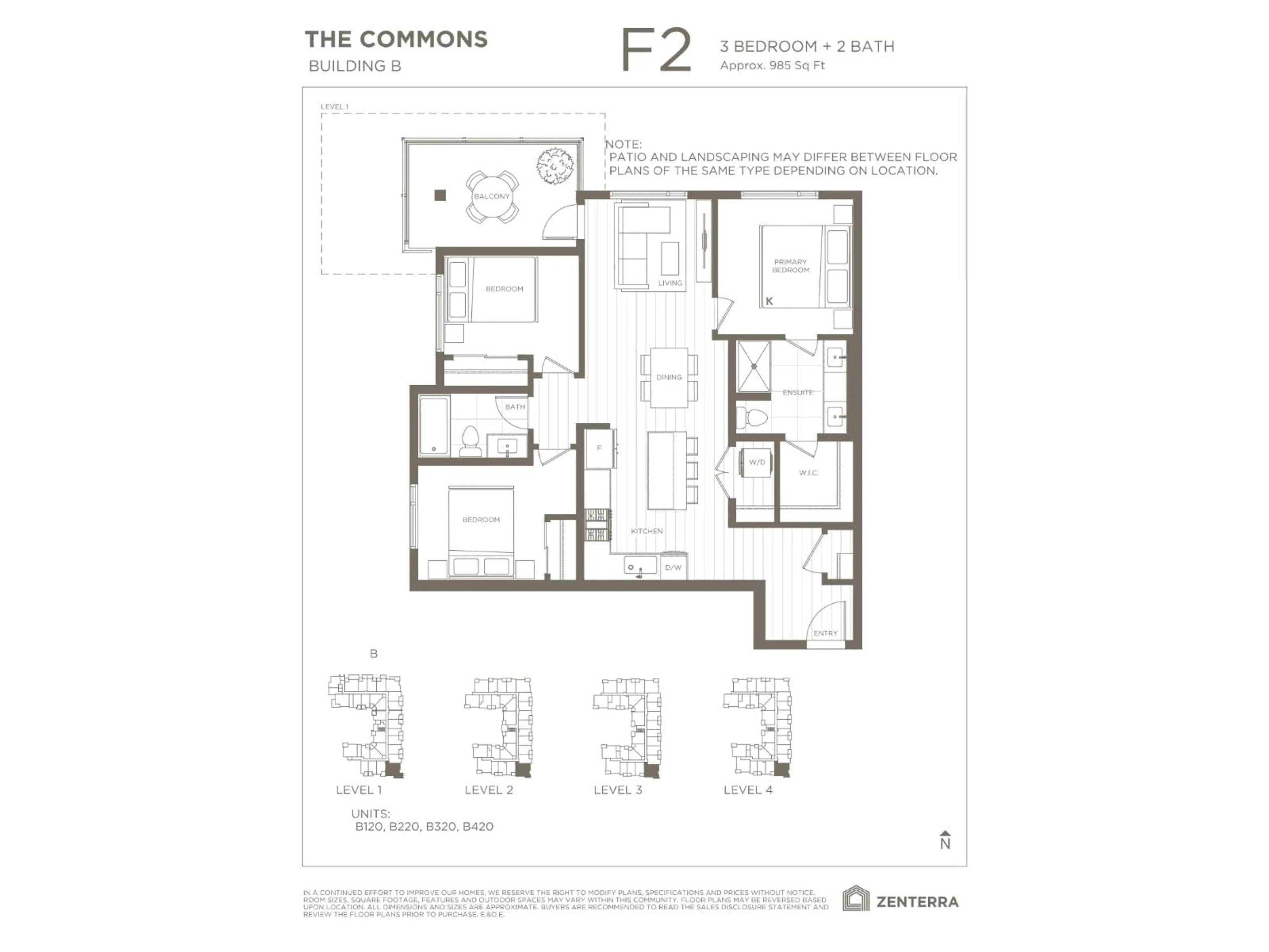 Floor plan for B220 - 8230 208B AVENUE, Langley British Columbia V2Y2C4