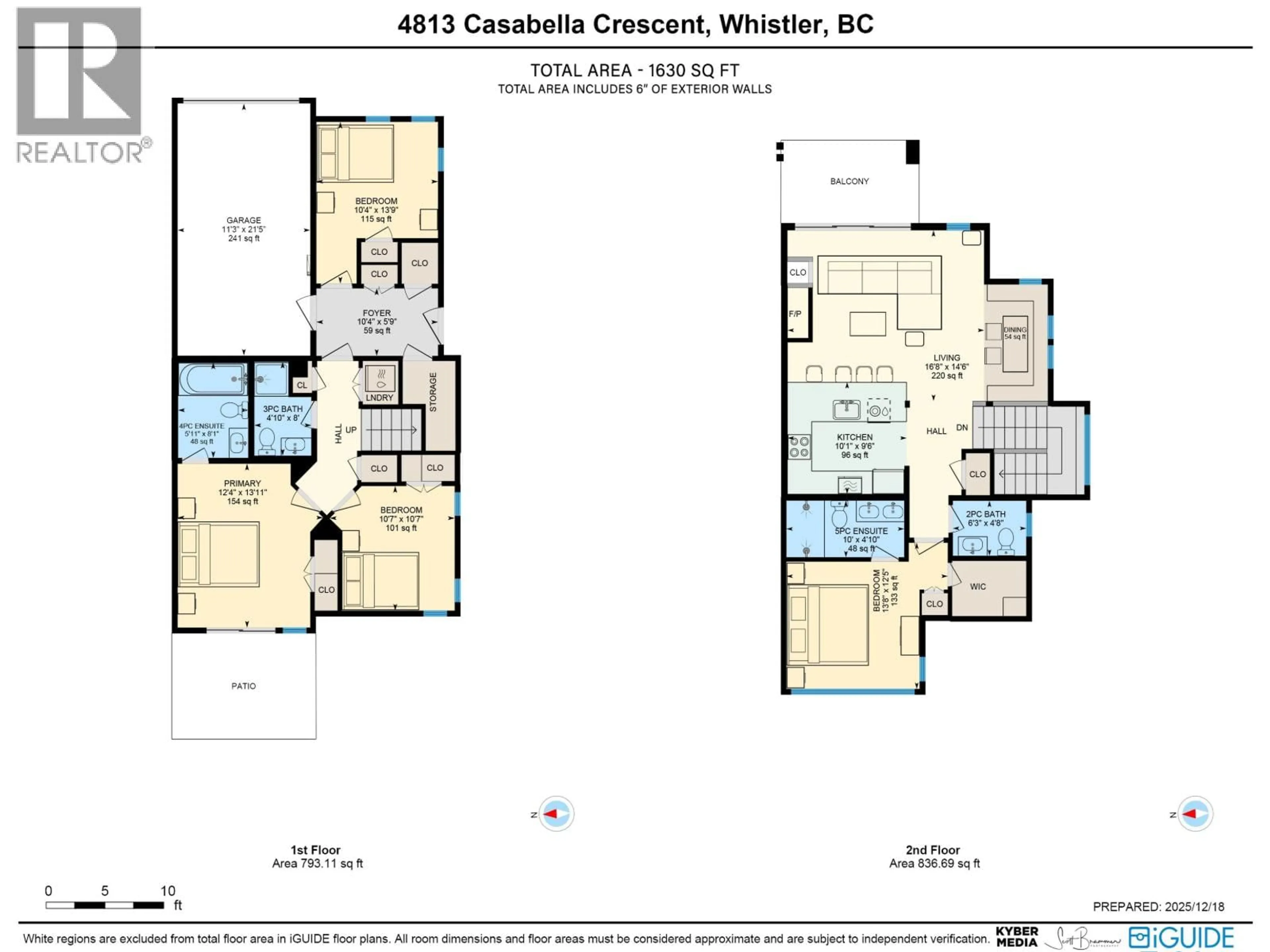 Floor plan for 4813 CASABELLA CRESCENT, Whistler British Columbia V8E0Z4