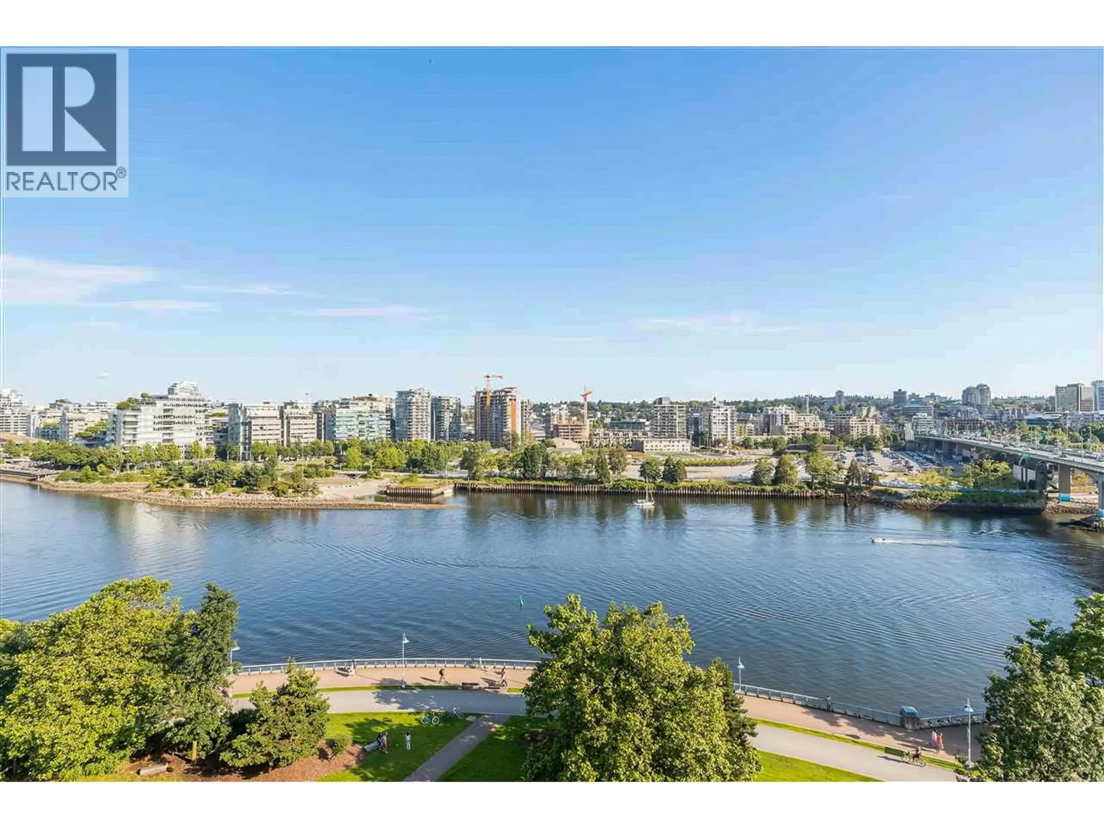 A pic from outside/outdoor area/front of a property/back of a property/a pic from drone, water/lake/river/ocean view for 1106 - 980 COOPERAGE WAY, Vancouver British Columbia V6B0C3