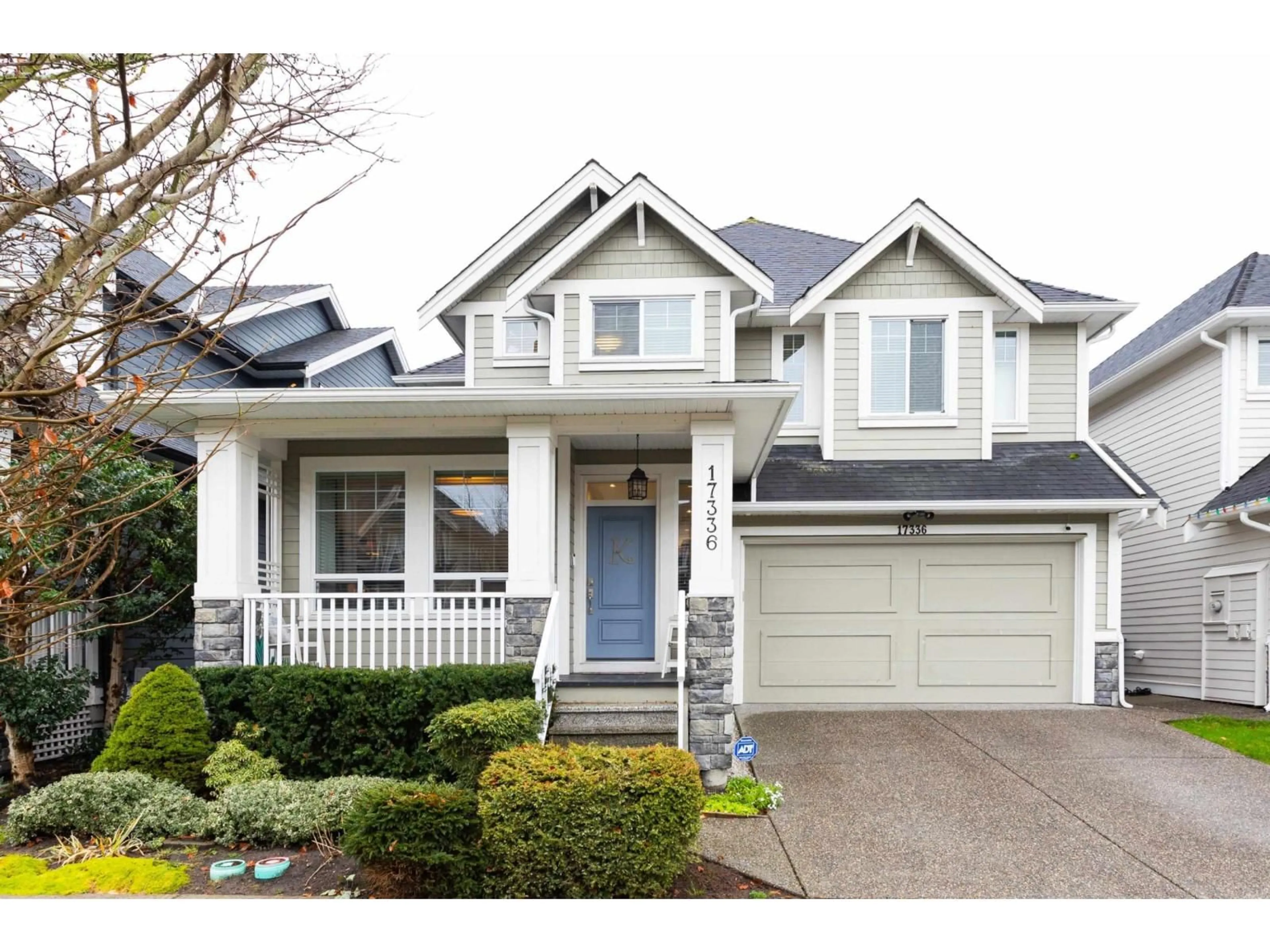 Home with vinyl exterior material, street for 17336 0B AVENUE, Surrey British Columbia V3S8L2