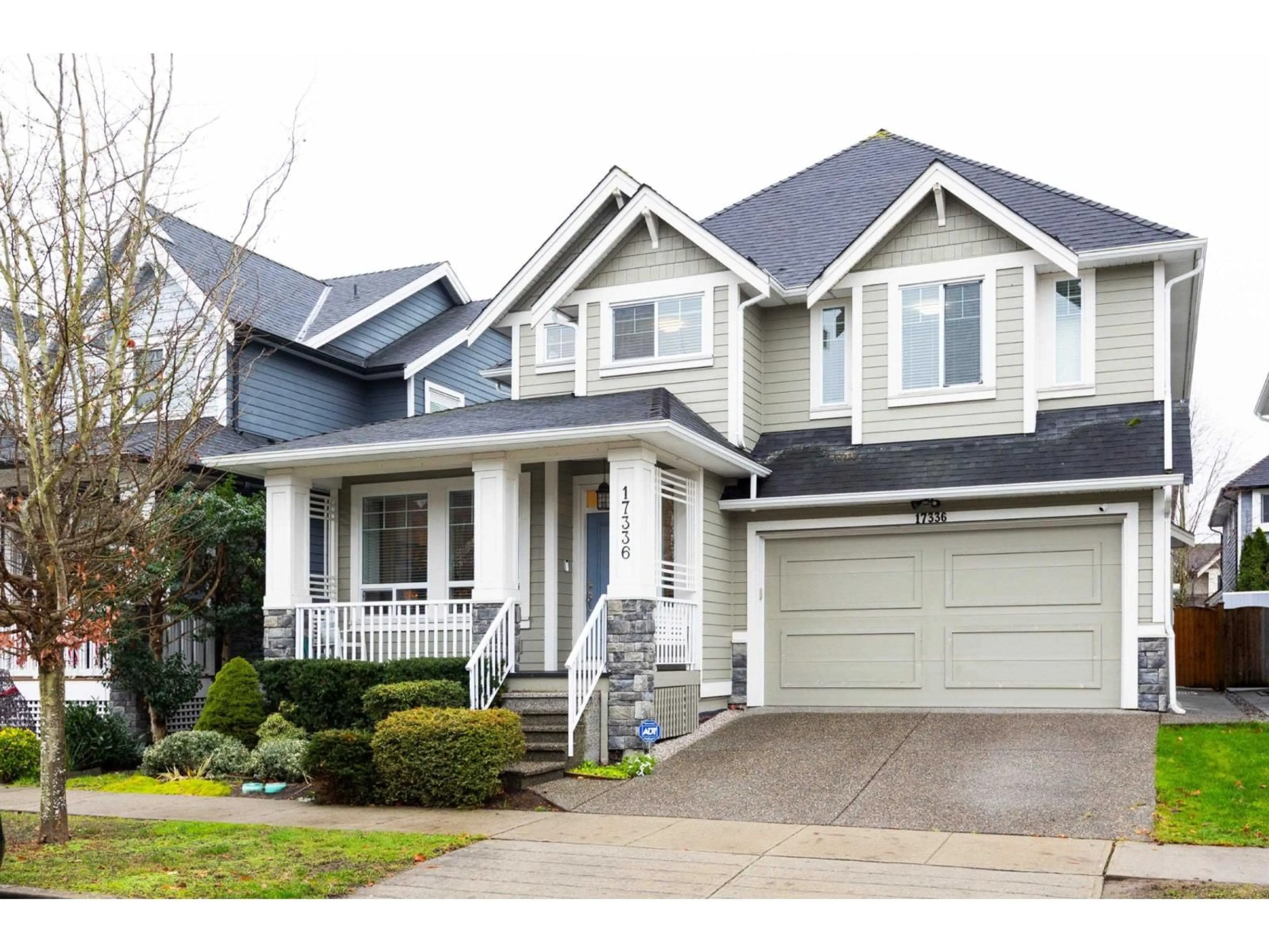 Home with vinyl exterior material, street for 17336 0B AVENUE, Surrey British Columbia V3S8L2