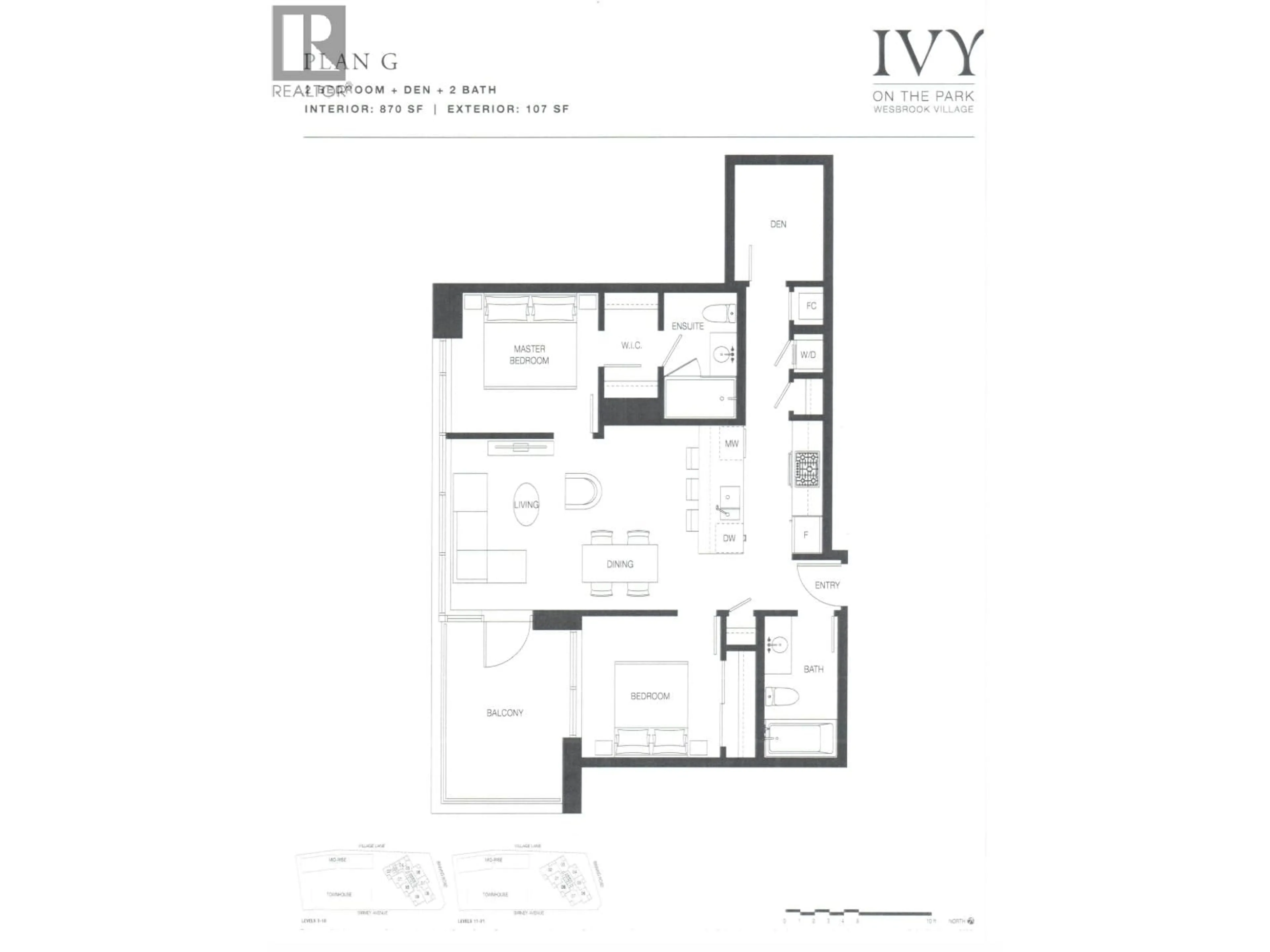 Floor plan for 610 - 5629 BIRNEY AVENUE, Vancouver British Columbia V6S0L5
