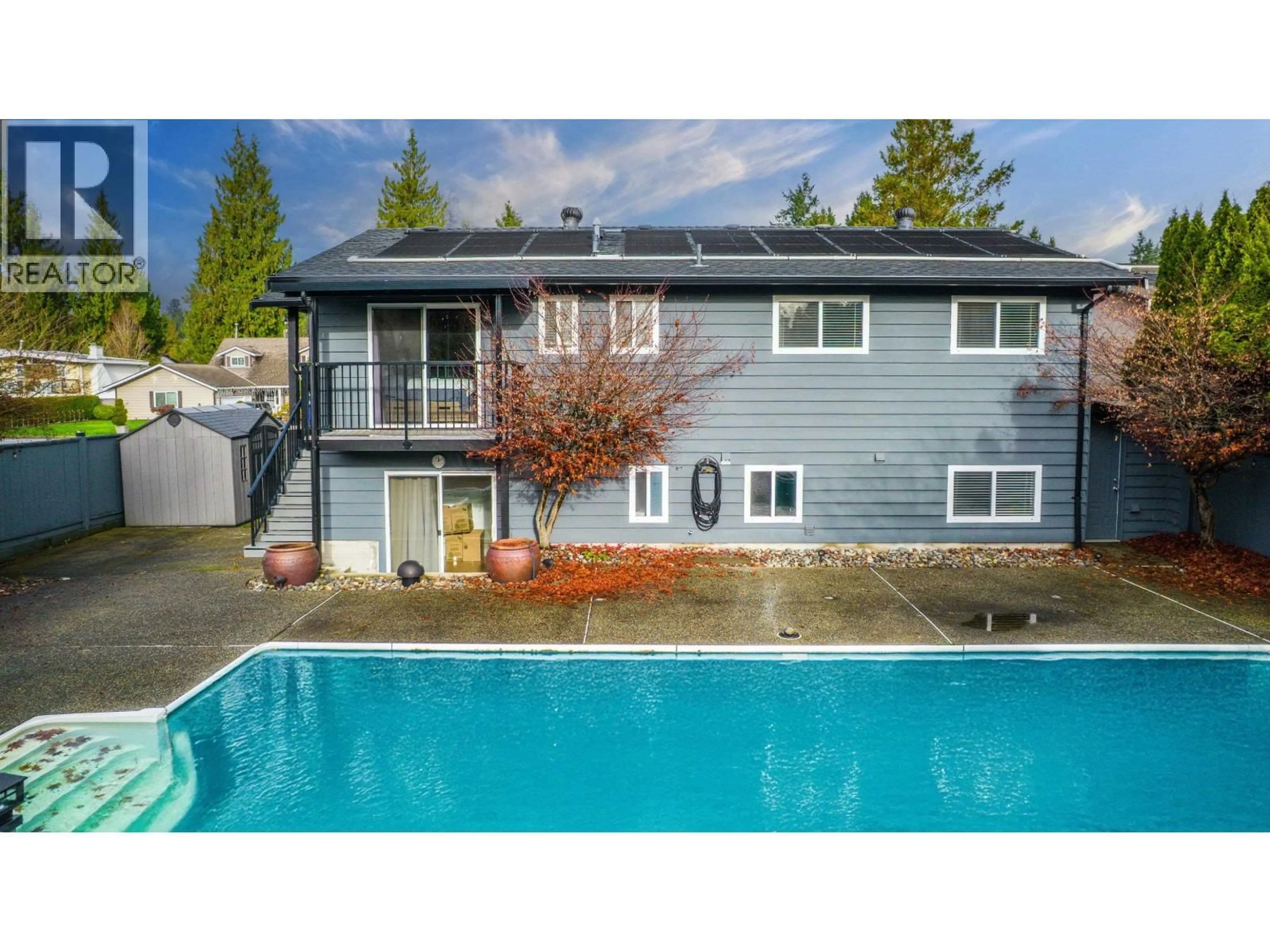 A pic from outside/outdoor area/front of a property/back of a property/a pic from drone, water/lake/river/ocean view for 1096 GLADE COURT, Port Coquitlam British Columbia V3B1R3