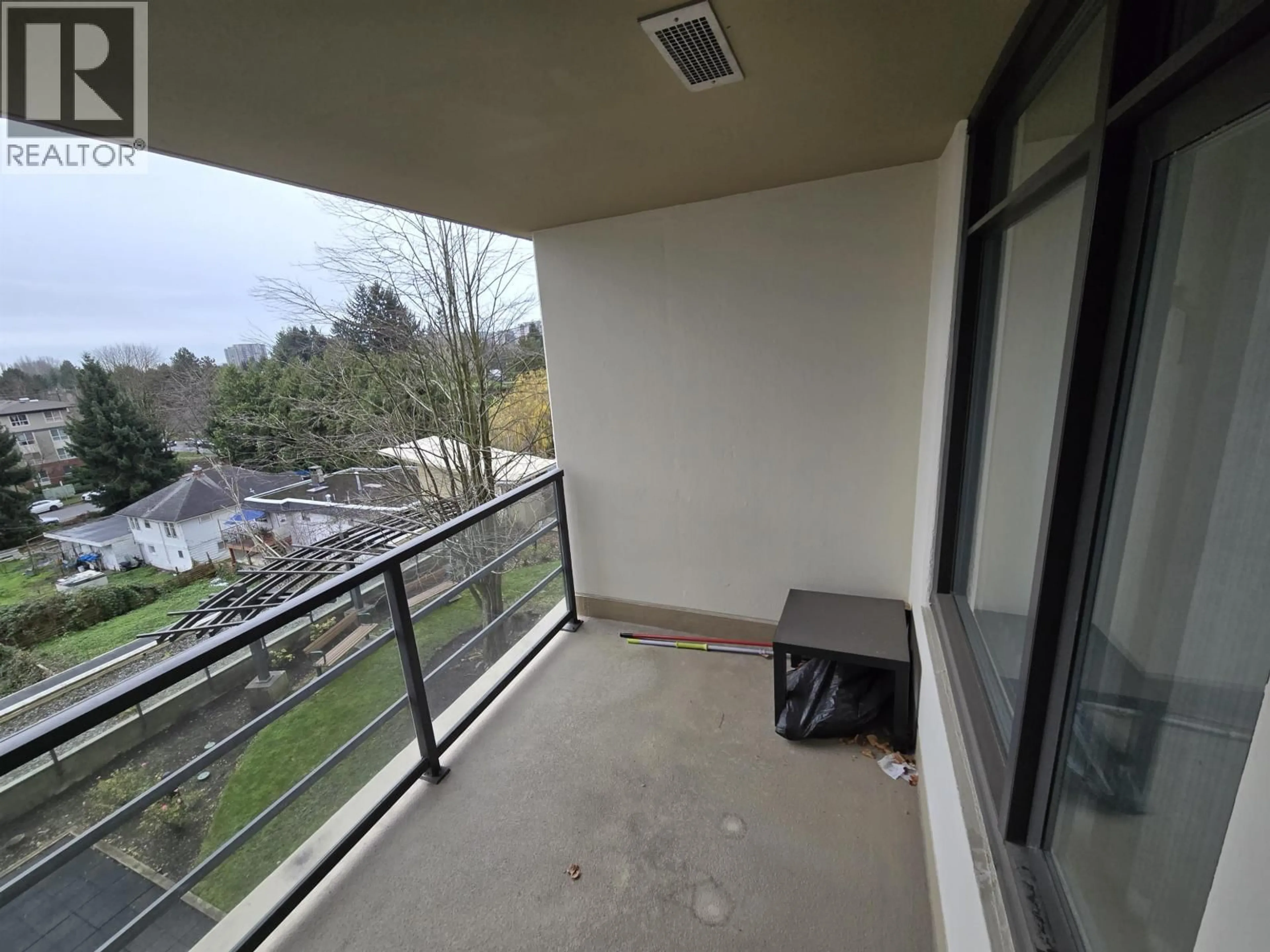 Balcony in the apartment, city buildings view from balcony for 617 - 9171 FERNDALE ROAD, Richmond British Columbia V6Y0A5