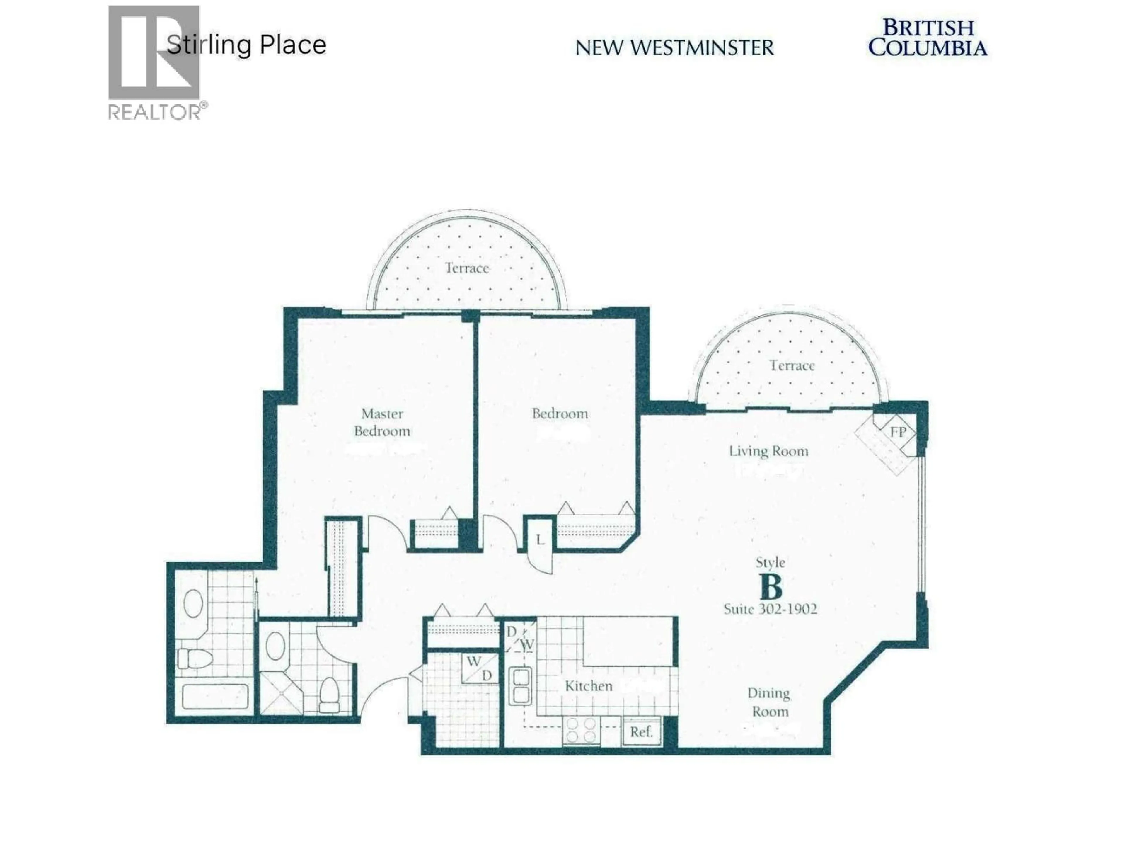 Floor plan for 702 - 719 PRINCESS STREET, New Westminster British Columbia V3M6T9
